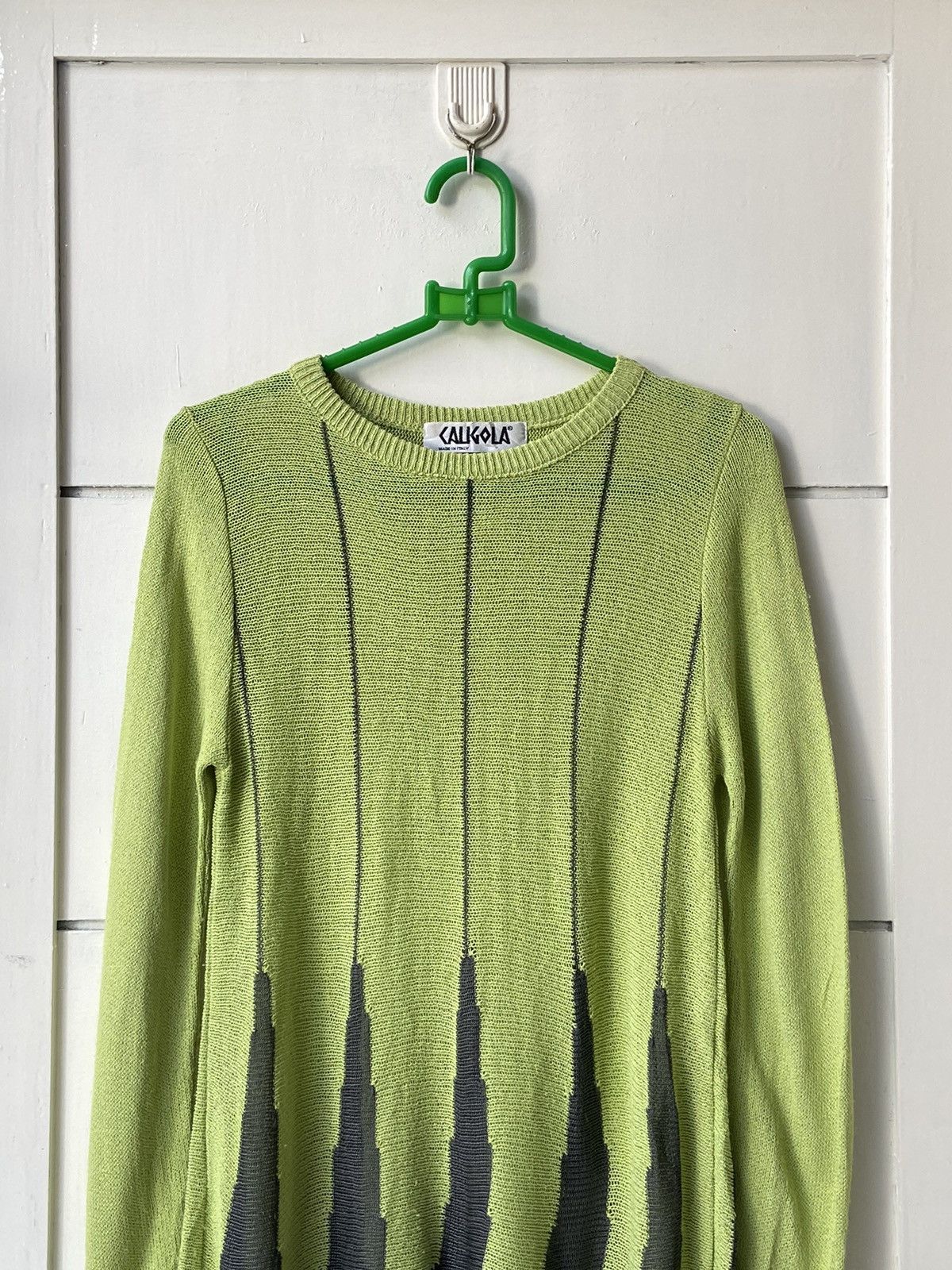 Designer CALIGOLA Knit Long Sleeve T-shirt Size US XXS / EU 40 - 10 Thumbnail