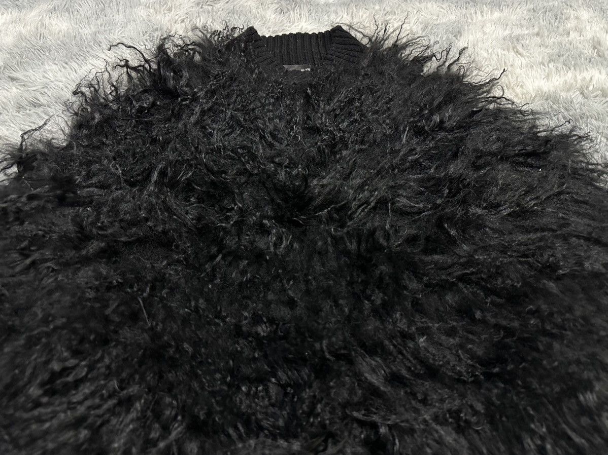 Emporio Armani 🔥Aw2010 Emporio Armani Mongolian Lamb Fur Short Sweater Size US M / EU 48-50 / 2 - 5 Thumbnail