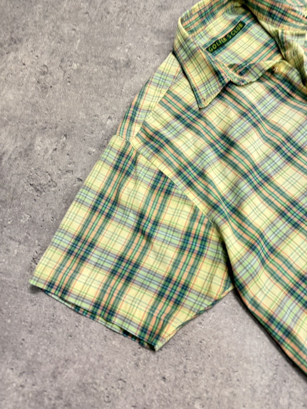 Japanese Brand ᶠᵃⁿᶜʸᵍᵘʸBOXY Trashed Shirt Vintage Cropped Button Up 90s 80 Size US M / EU 48-50 / 2 - 3 Thumbnail