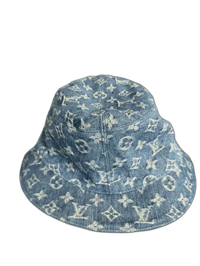 Louis Vuitton Louis Vuitton Blue Denim Fisherman Hat-yf Size ONE SIZE - 1 Thumbnail