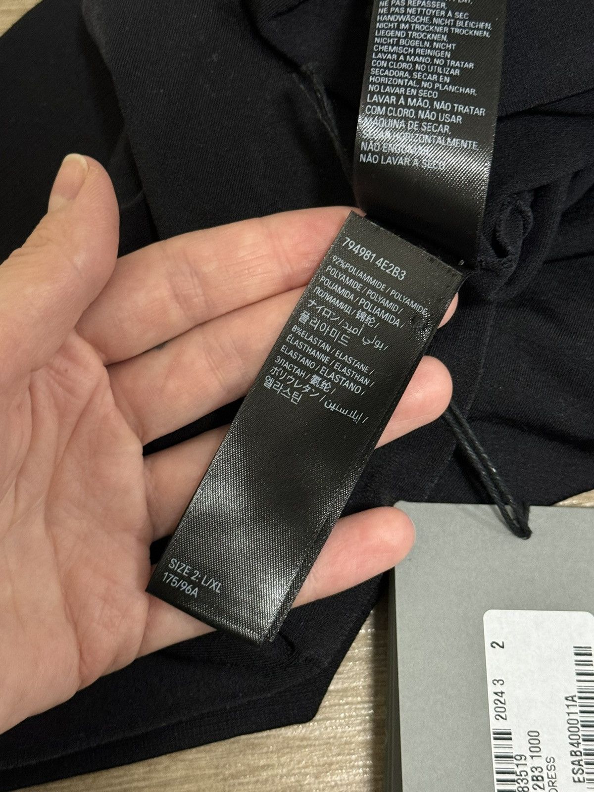 Balenciaga Women’s Balenciaga Long Sleeve Black Mini Dress Size L / US 10 / IT 46 - 14 Thumbnail