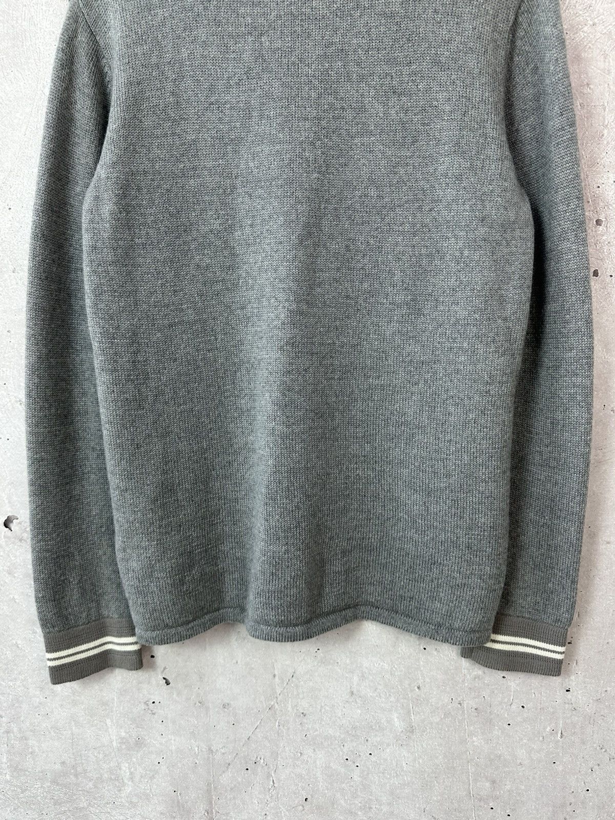 Wood Wood Wood Wood Grey Stripped Women’s Knit Wool Sweater Size XS / US 0-2 / IT 36-38 - 8 Thumbnail