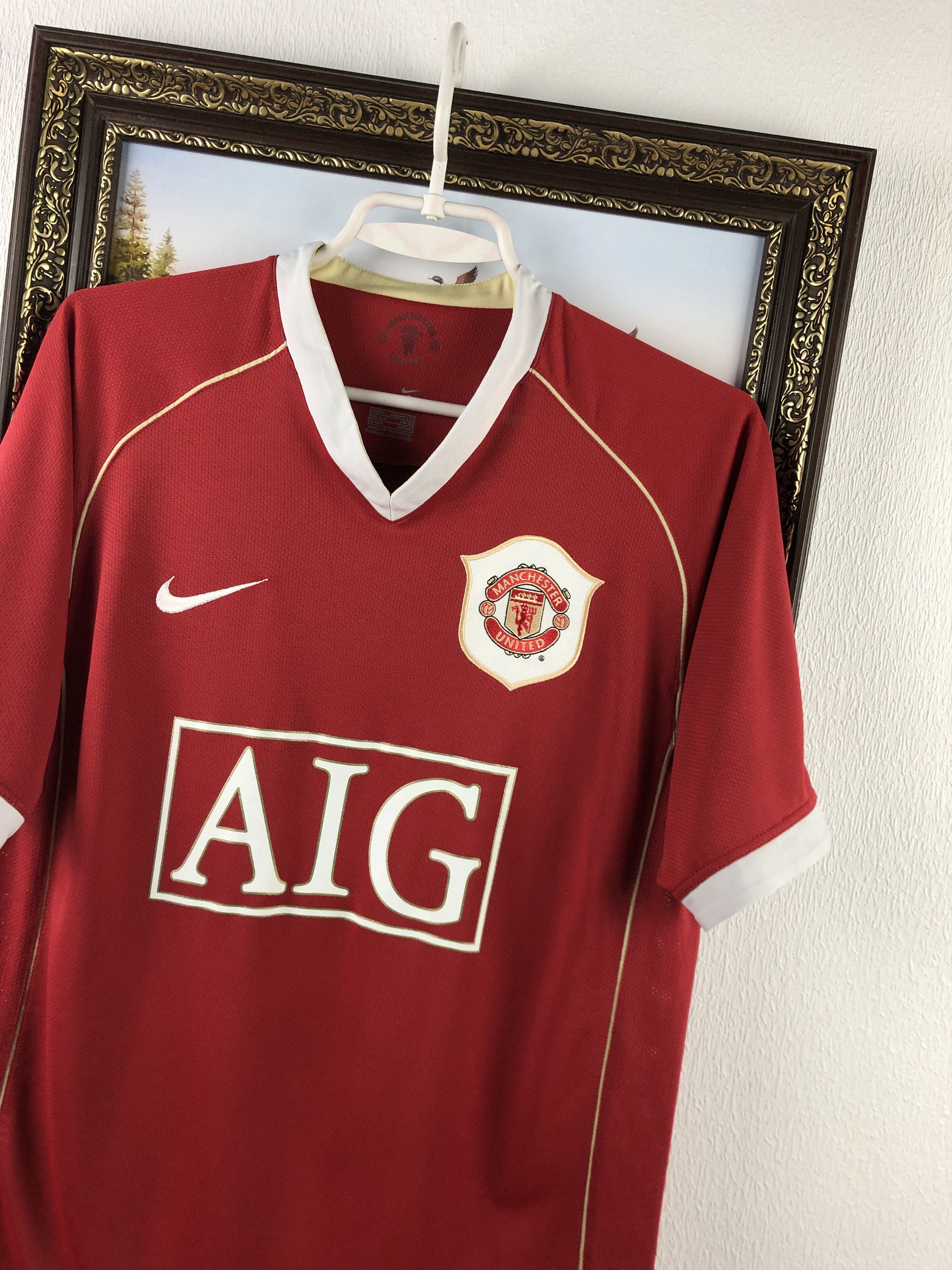 Nike Manchester United shirt 2006 Soccer Nike Jersey Mens Trikot Size US S / EU 44-46 / 1 - 4 Thumbnail