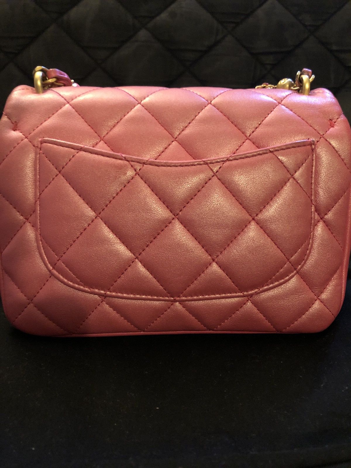 Chanel Chanel Flap Bag Crossbody with Faux Pearl Chain Detail Size ONE SIZE - 13 Thumbnail