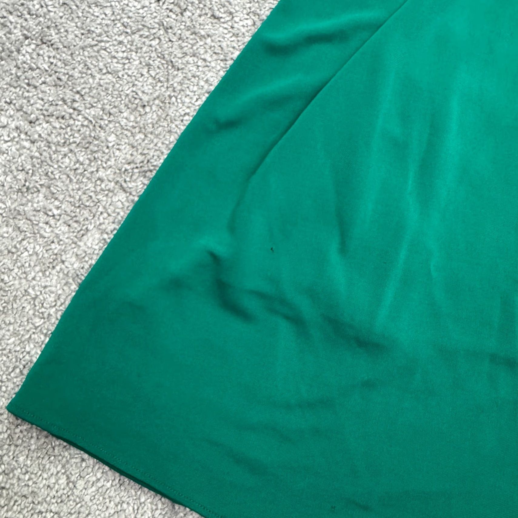 Banana Republic Banana Republic A-Line Dress Womens 8 Green Ruched V-Neck Business Casual Size M / US 6-8 / IT 42-44 - 6 Thumbnail