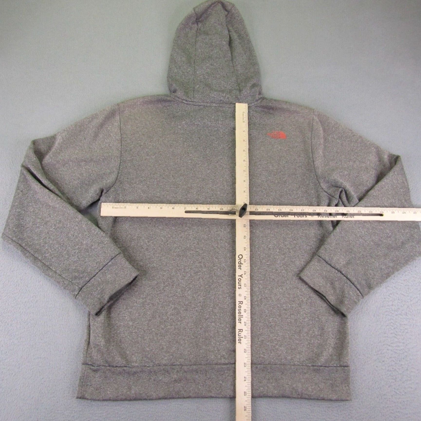 The North Face The North Face Hoodie Mens Medium Gray Red Pullover Sweatshirt Sweater Hiking Mens Size US M / EU 48-50 / 2 - 5 Thumbnail