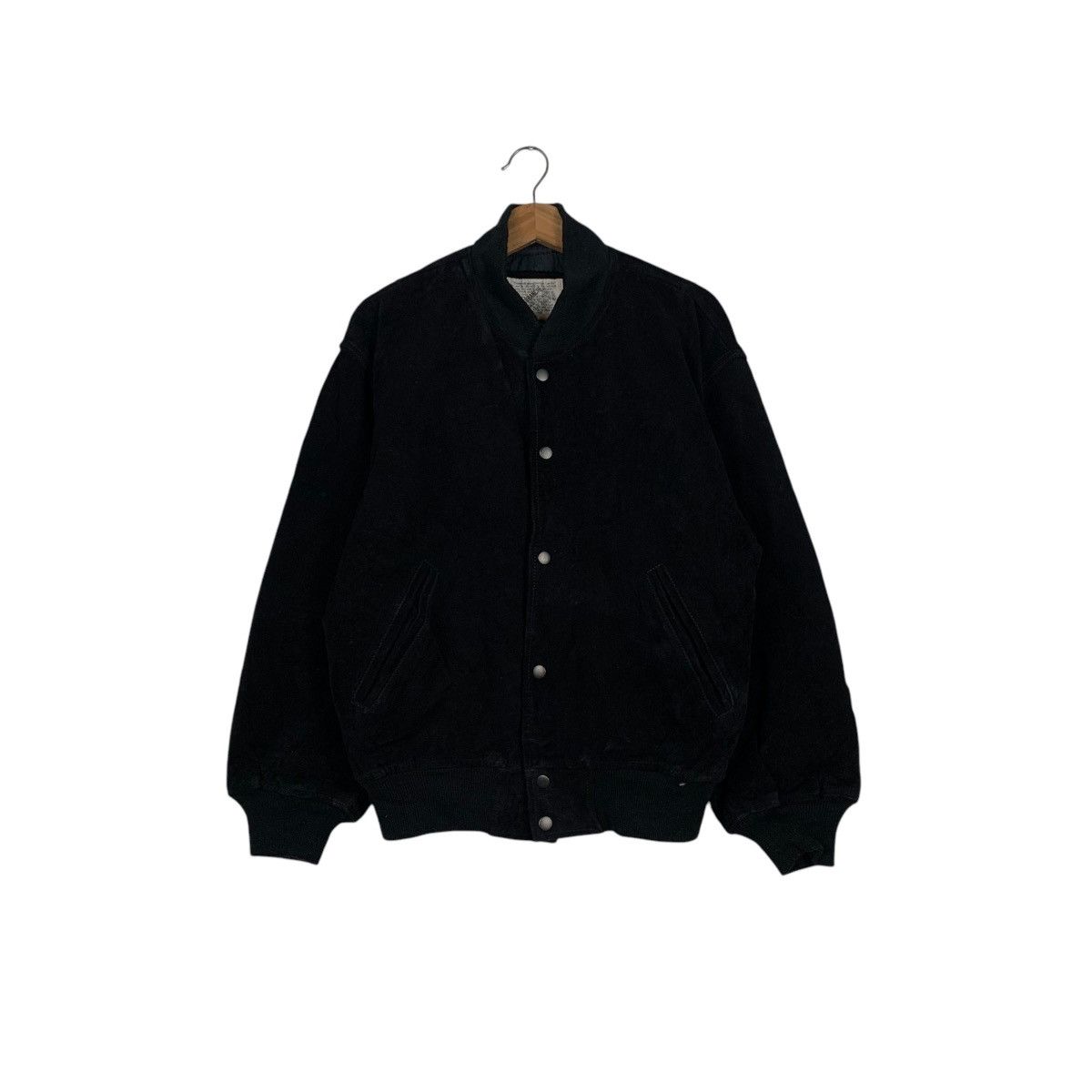 Japanese Brand FRAISBRANCHE Cowhide Black Suede Leather Jacket #1941-C84 Size US M / EU 48-50 / 2 - 1 Thumbnail