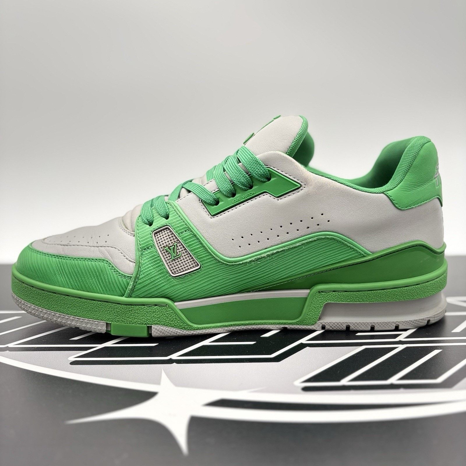 Louis Vuitton Louis Vuitton Trainer ' Green Grey ' | GOOD CONDITION! Size US 11.5 / EU 44-45 - 4 Thumbnail