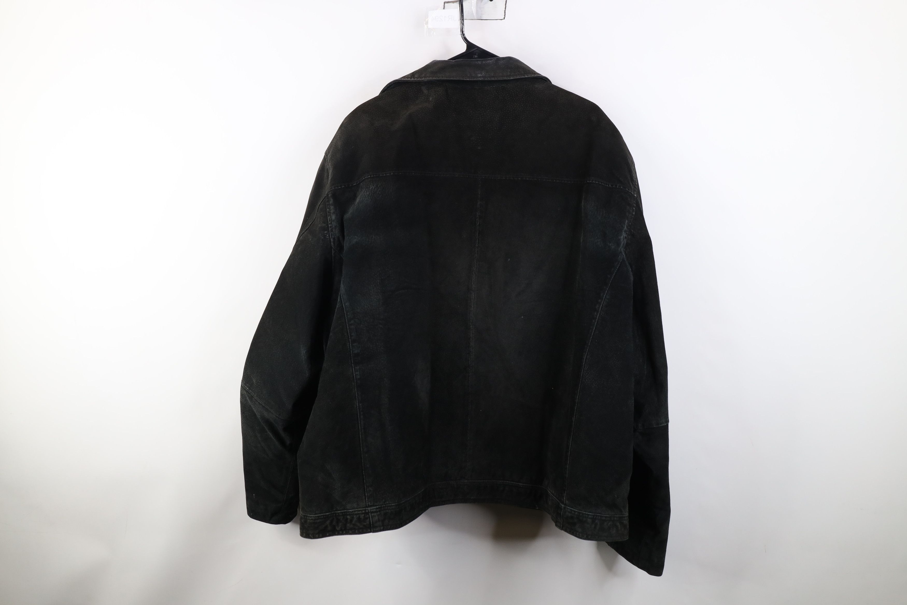 Vintage AS IS Vintage 90s Streetwear Suede Leather Bomber Jacket Size US XXL / EU 58 / 5 - 14 Thumbnail