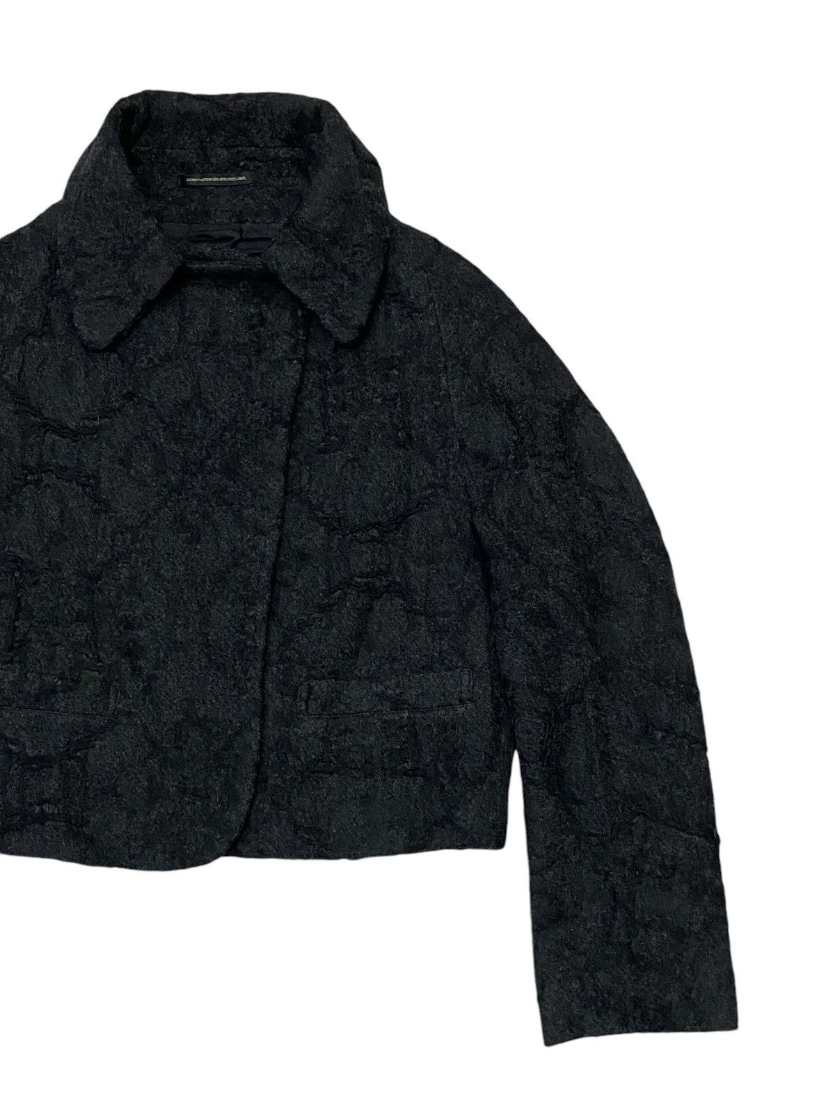 Yohji Yamamoto Yohji Yamamoto Y,s Embossed Pattern Wool Jacket Size M / US 6-8 / IT 42-44 - 9 Thumbnail