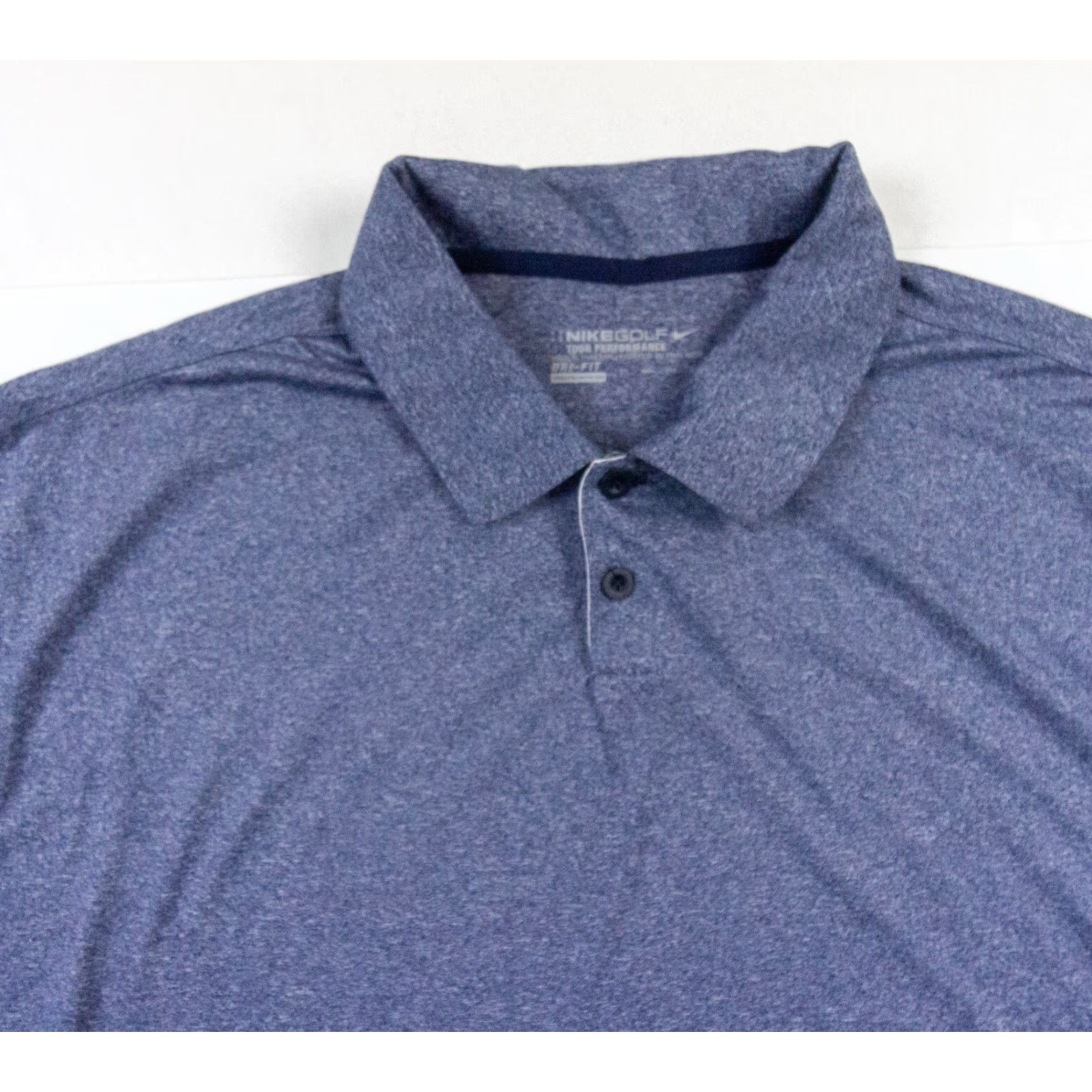 Nike Nike Golf Polo Adult 2XL Blue Dri-Fit Tour Performance Shirt Mens Size US XXL / EU 58 / 5 - 2 Thumbnail