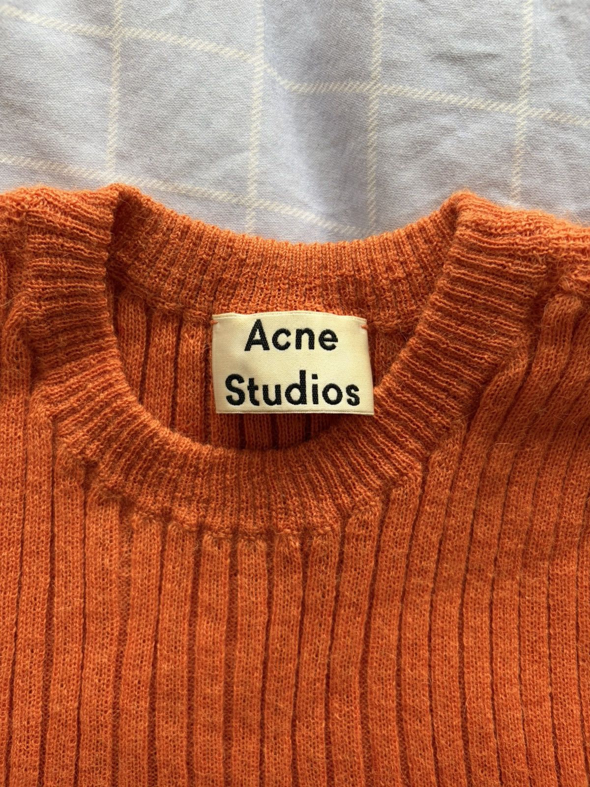 Acne Studios orange ribbed knit tank top Acne Studios Size US XS / EU 42 / 0 - 3 Thumbnail