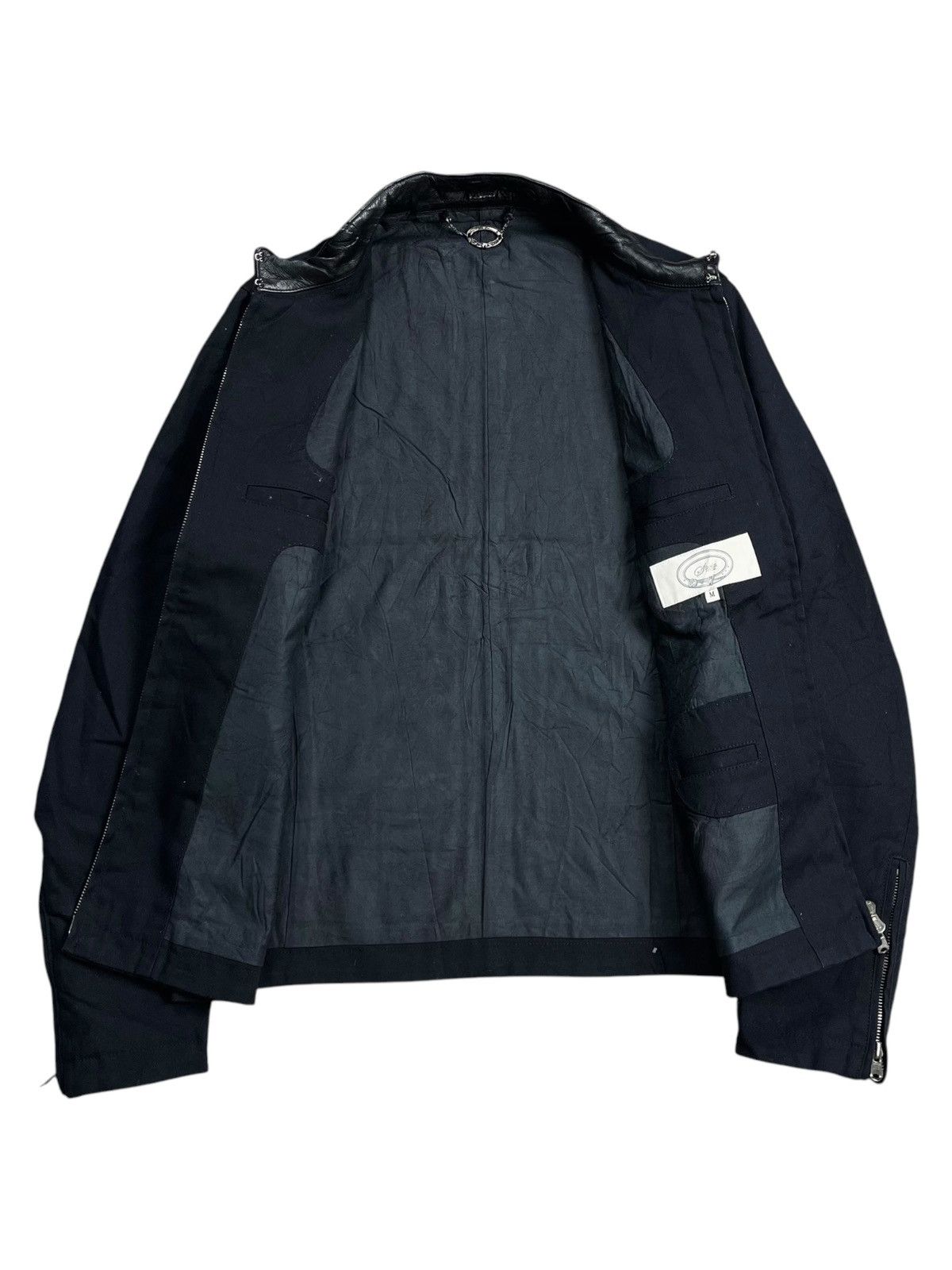 14th Addiction 2000s Silvian Sylvian - Riri Zips Mix Leather Jacket Size US M / EU 48-50 / 2 - 2 Thumbnail