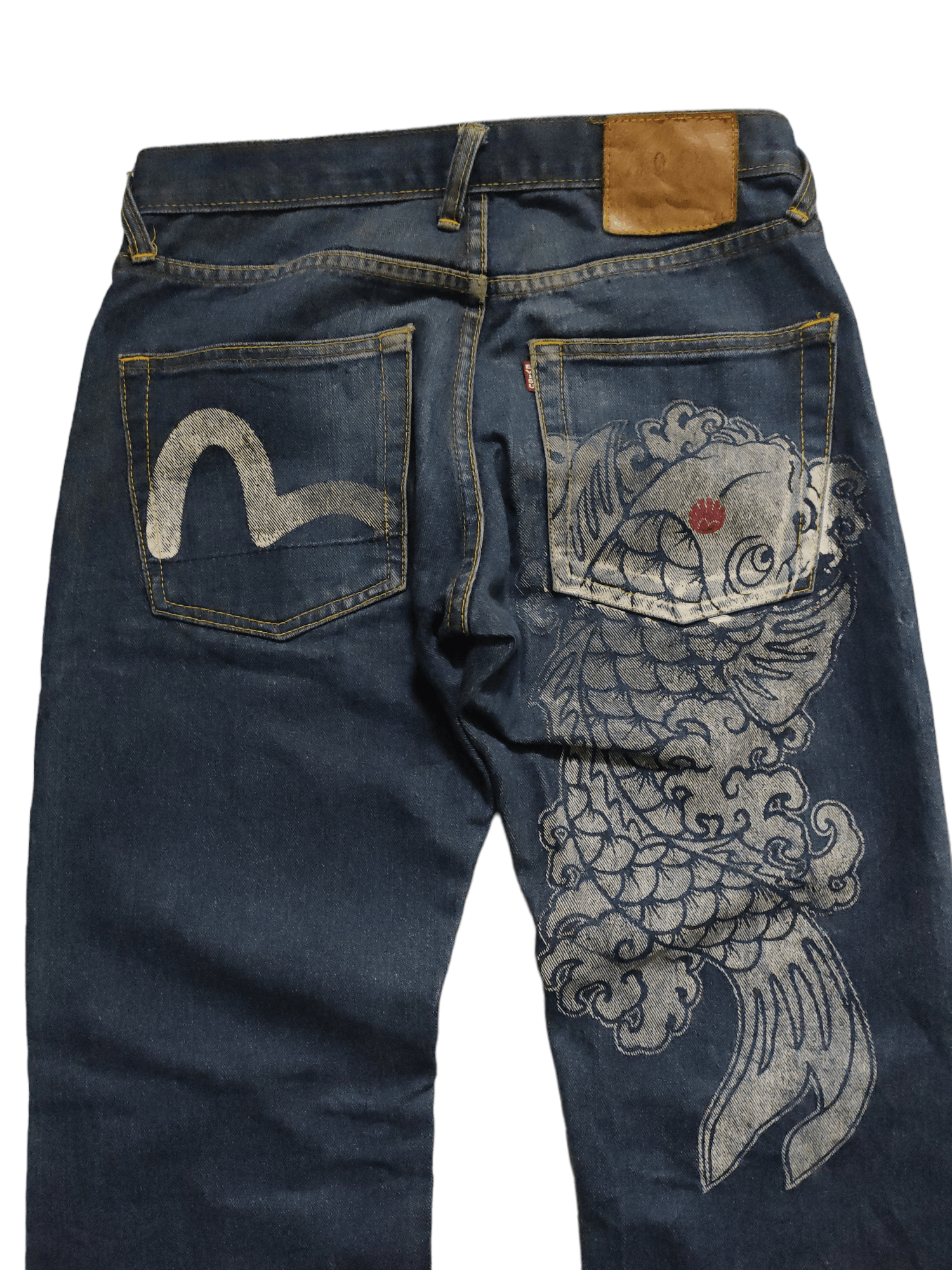 Japanese Brand 🔥Hott Item🔥Baggy Evisu Jeans Blue Denim Distressed Size US 30 / EU 46 - 1 Thumbnail