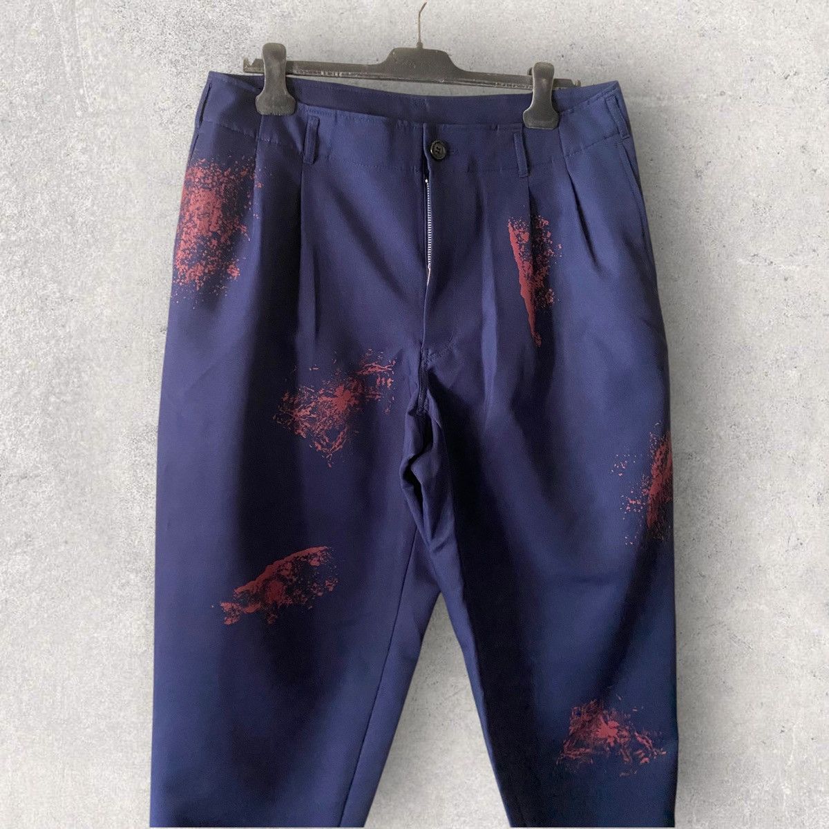 Comme des Garcons NWT S/S24 Hand Print Color Splash Cropped Pants Size US 34 / EU 50 - 3 Thumbnail