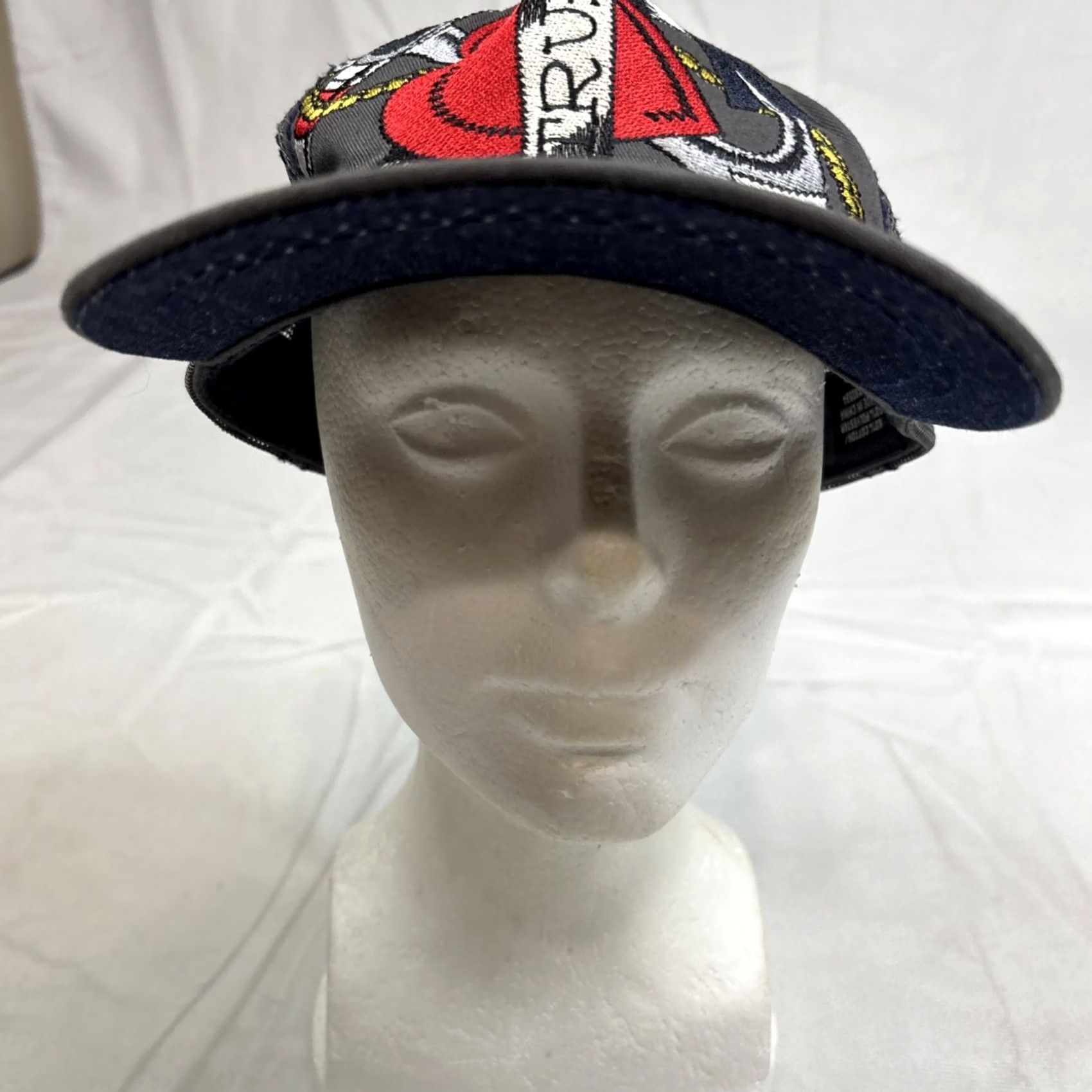 Ed Hardy VINTAGE Ed Hardy Trucker Hat OS Anchor Heart Embroidered Y2K Christian Audigier Size ONE SIZE - 2 Thumbnail