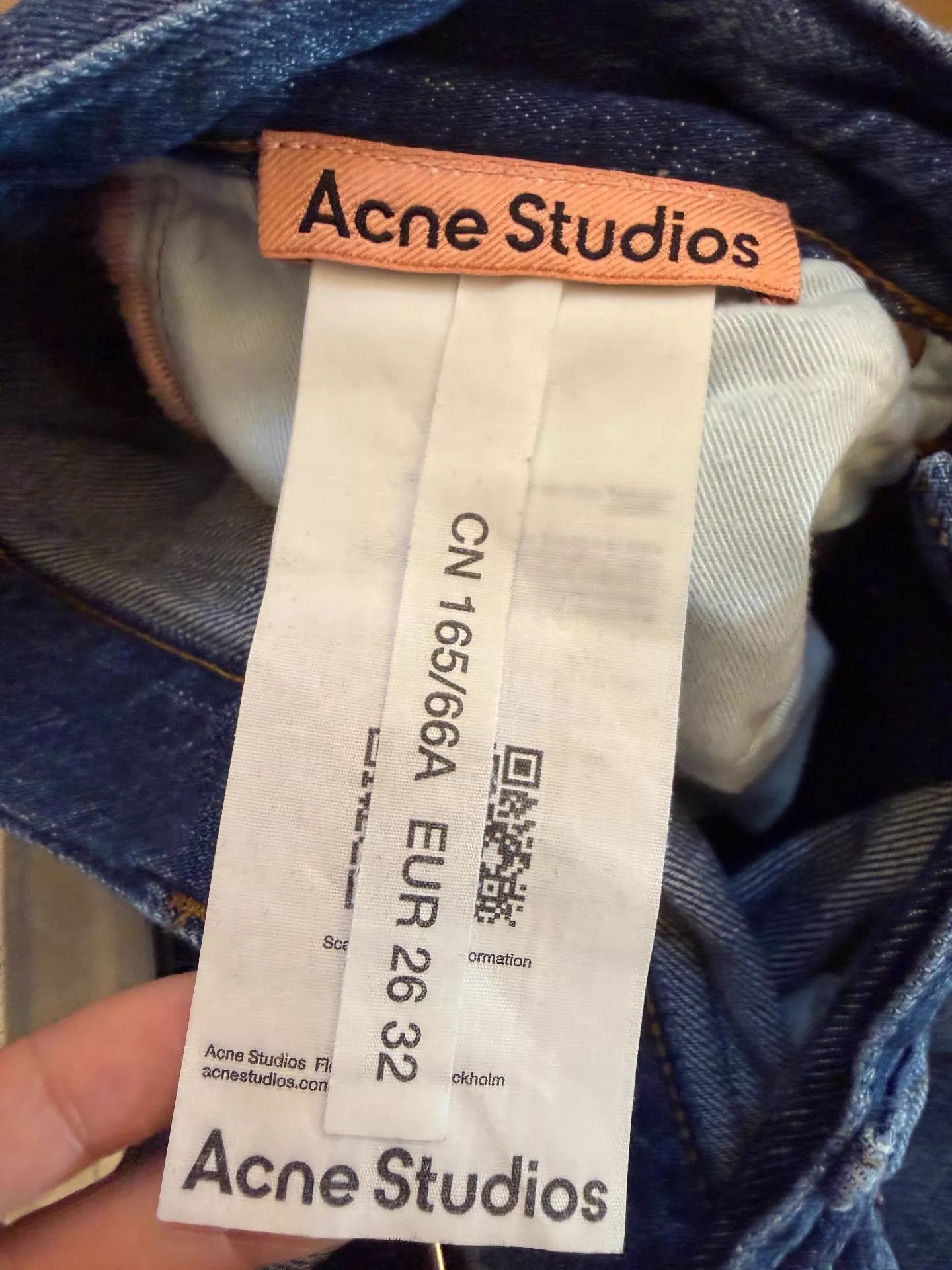 Acne Studios Acne 2021F Relaxed Straight Stone Wash Painted Jeans 26/32 Size 26" / US 2 / IT 38 - 4 Thumbnail