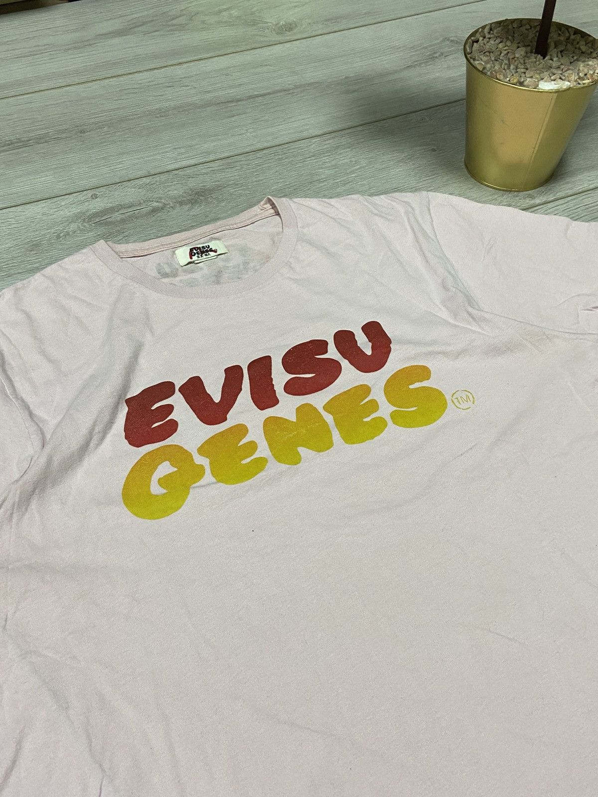 Evisu Evisu genes big print logo vintage Japanese t-shirt Size US S / EU 44-46 / 1 - 4 Thumbnail