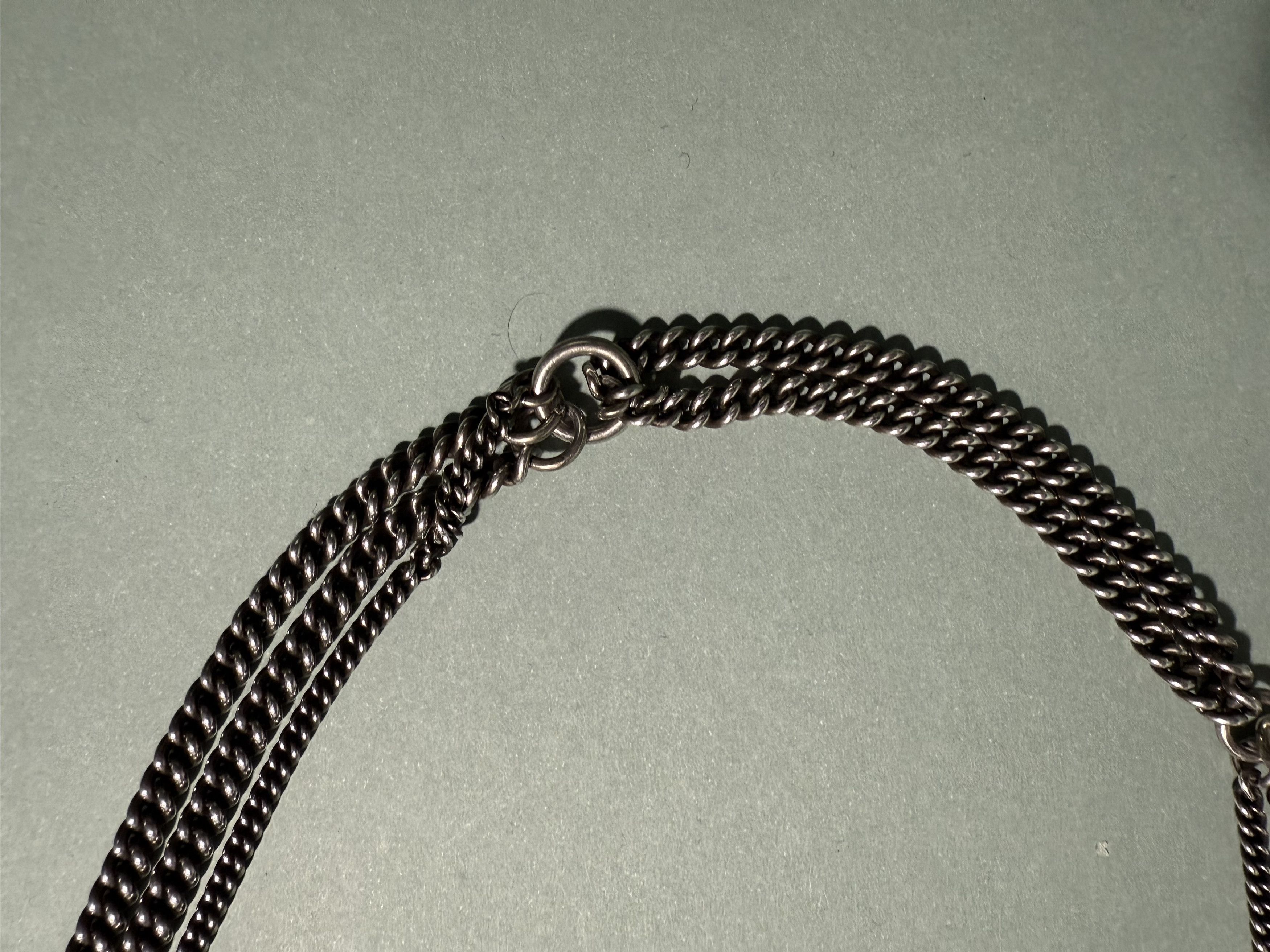 Ann Demeulemeester Silver Multi Chain Bracelet Size ONE SIZE - 8 Thumbnail