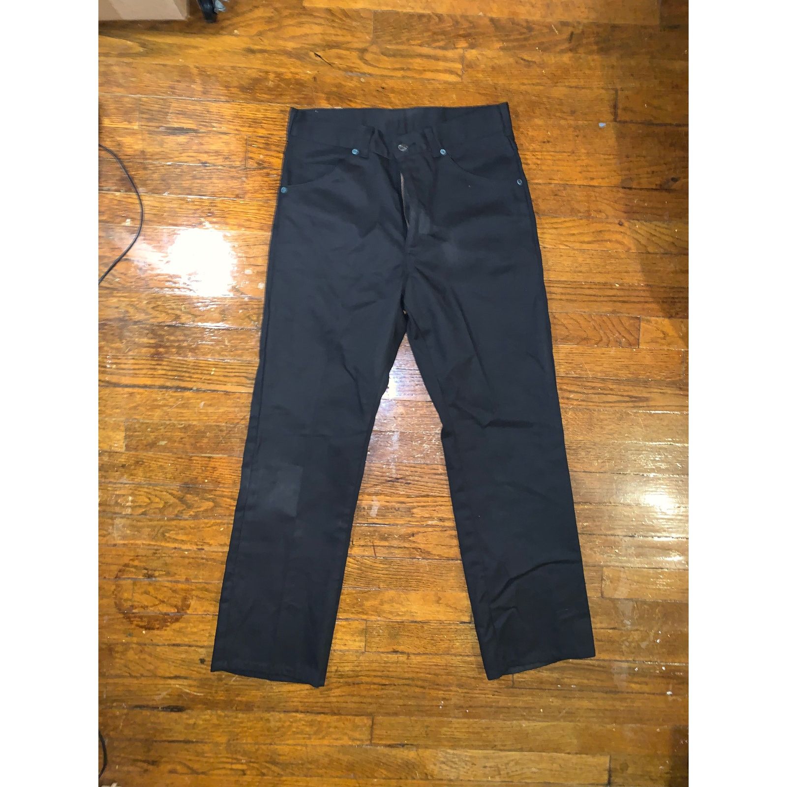 Other × Vintage Big Yank Western Straight Work Pants Black USA Made 32X31 Size US 32 / EU 48 - 1 Thumbnail