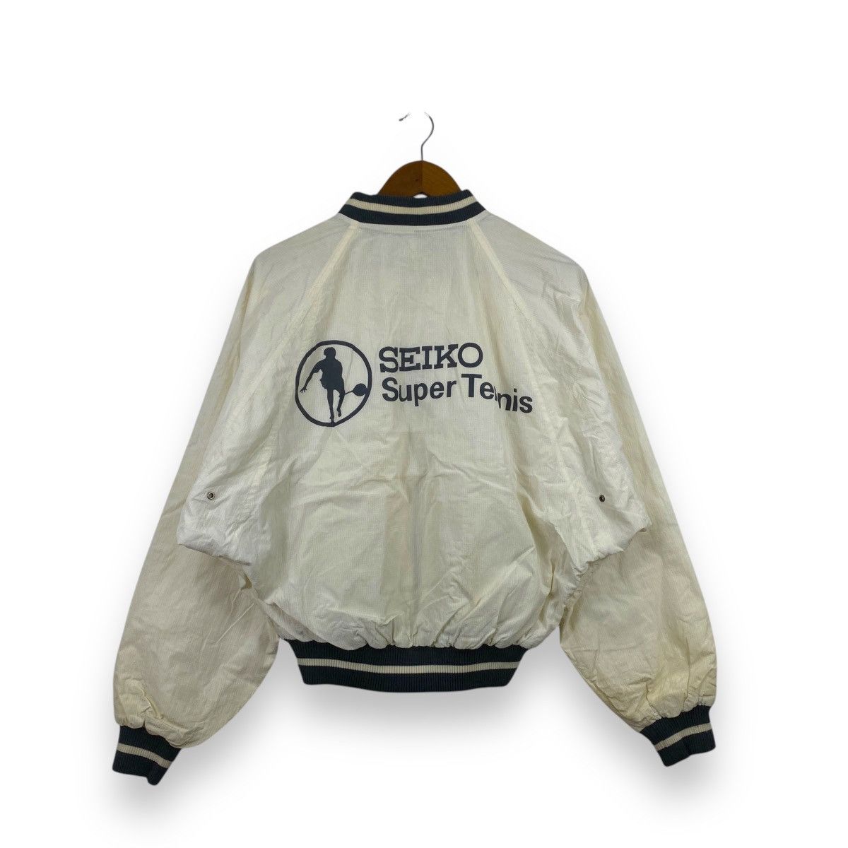 Seiko Vintage SEIKO SUPER TENNIS Japan Bomber Zipper Outdoor Size US L / EU 52-54 / 3 - 1 Thumbnail