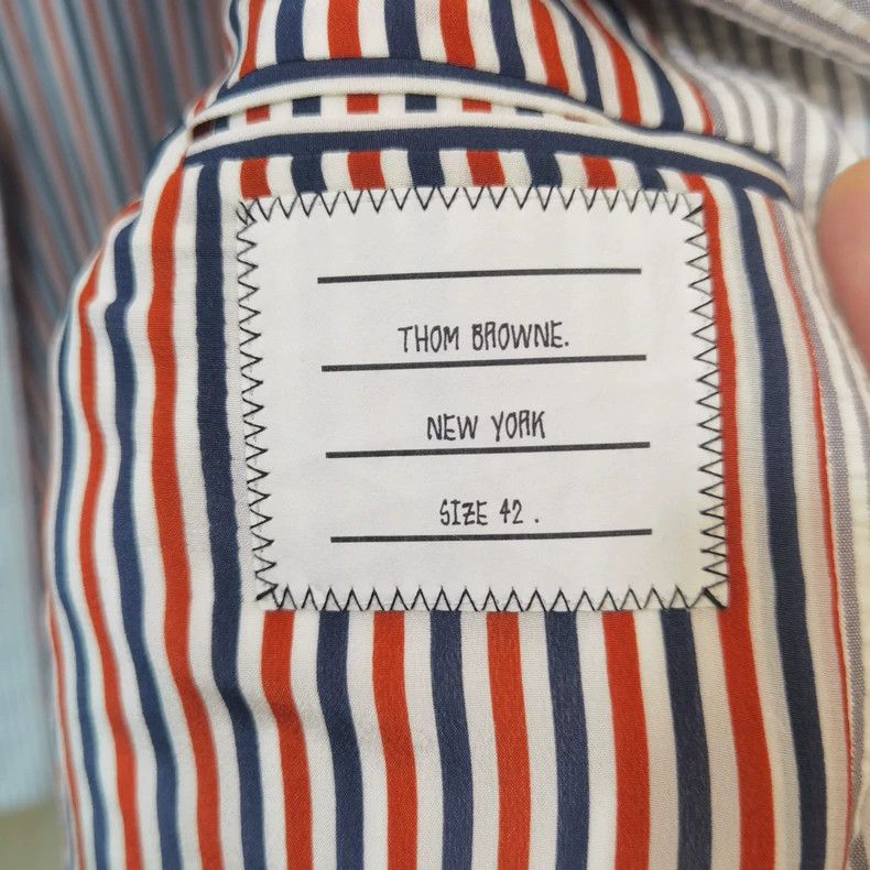 Thom Browne Thom Browne size2 A striped suit jacket Size 36S - 3 Thumbnail