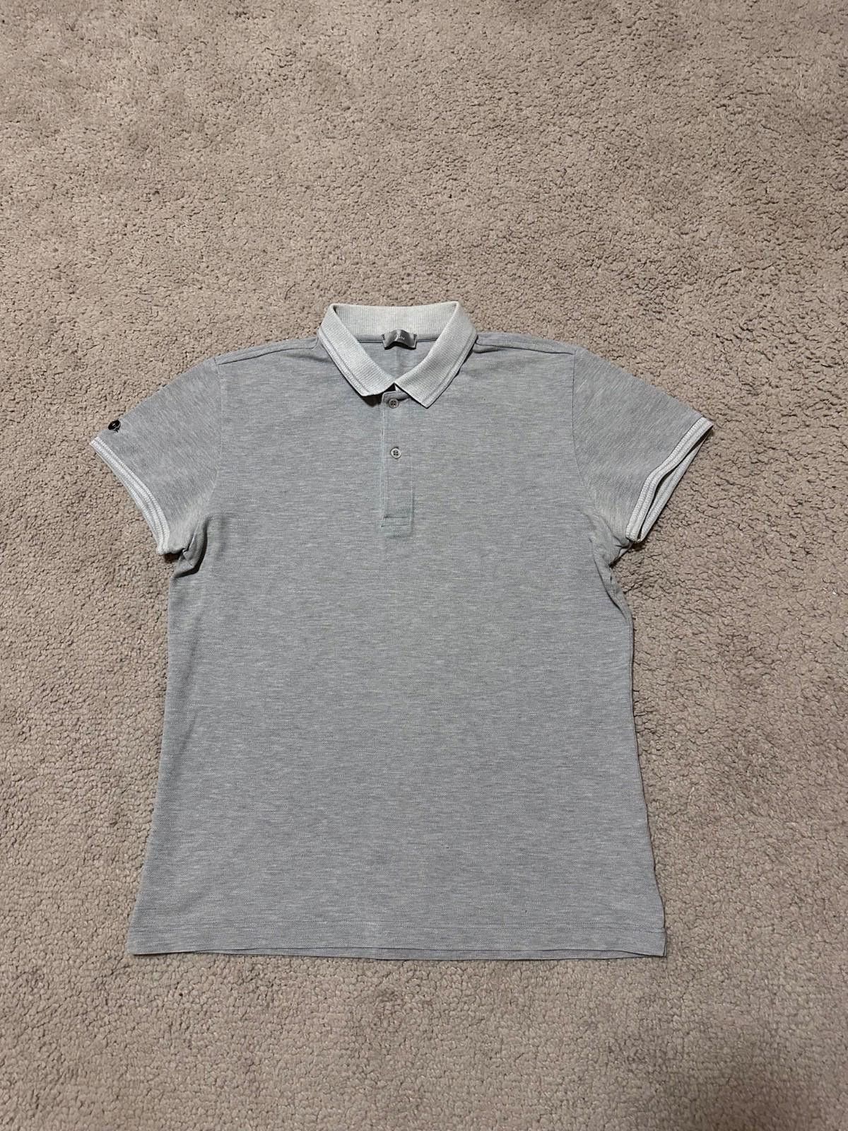 Dior Dior Icon Polo Shirt Gray Cotton Sz 46 Size US M / EU 48-50 / 2 - 1 Thumbnail