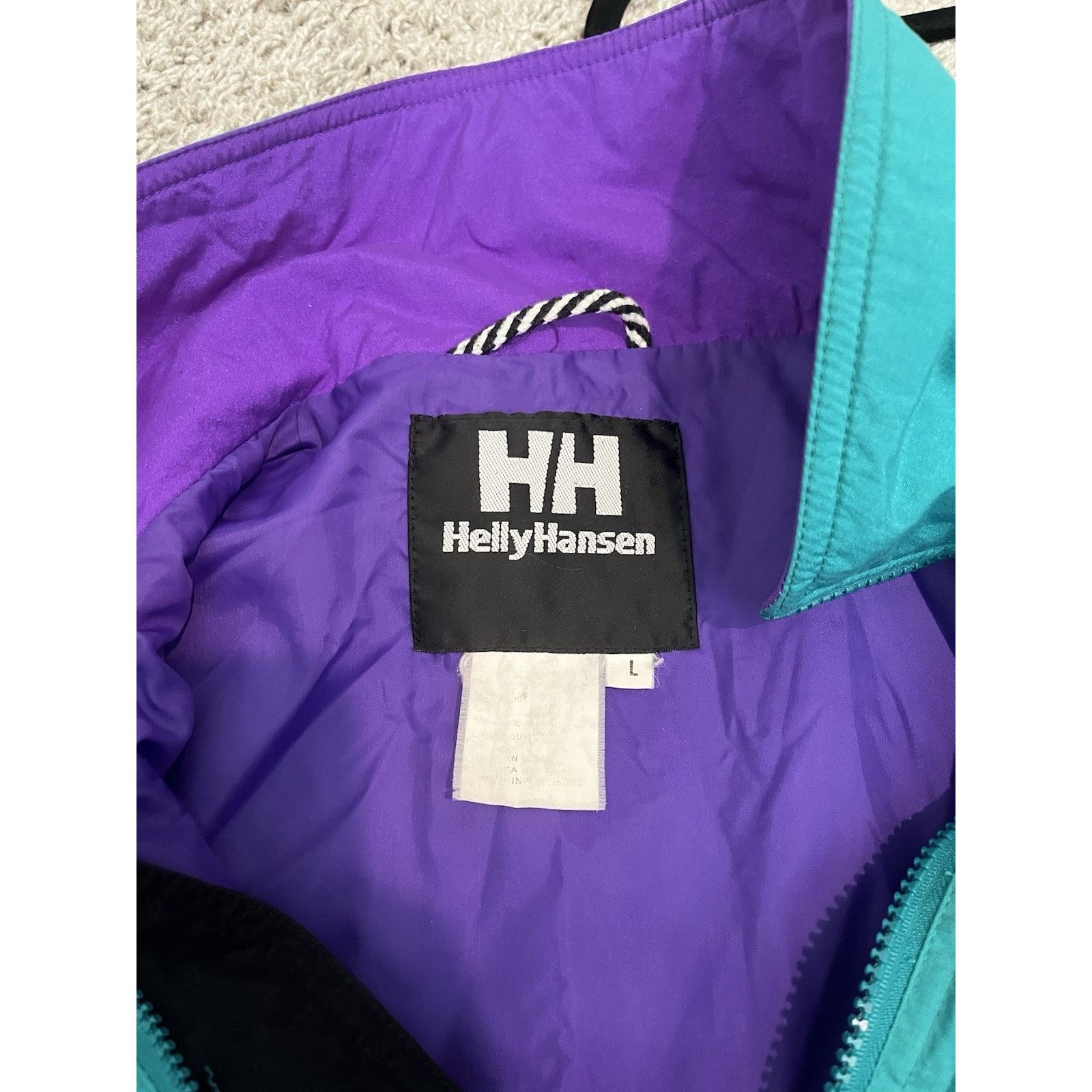 Helly Hansen Vtg Helly Hansen Anorak Jacket 90s Purple Teal L Hong Kong Size US L / EU 52-54 / 3 - 9 Thumbnail