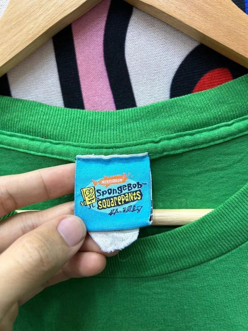 Cartoon Network Vintage 2002 SpongeBob Cartoon tshirt size XL Size US XL / EU 56 / 4 - 4 Thumbnail