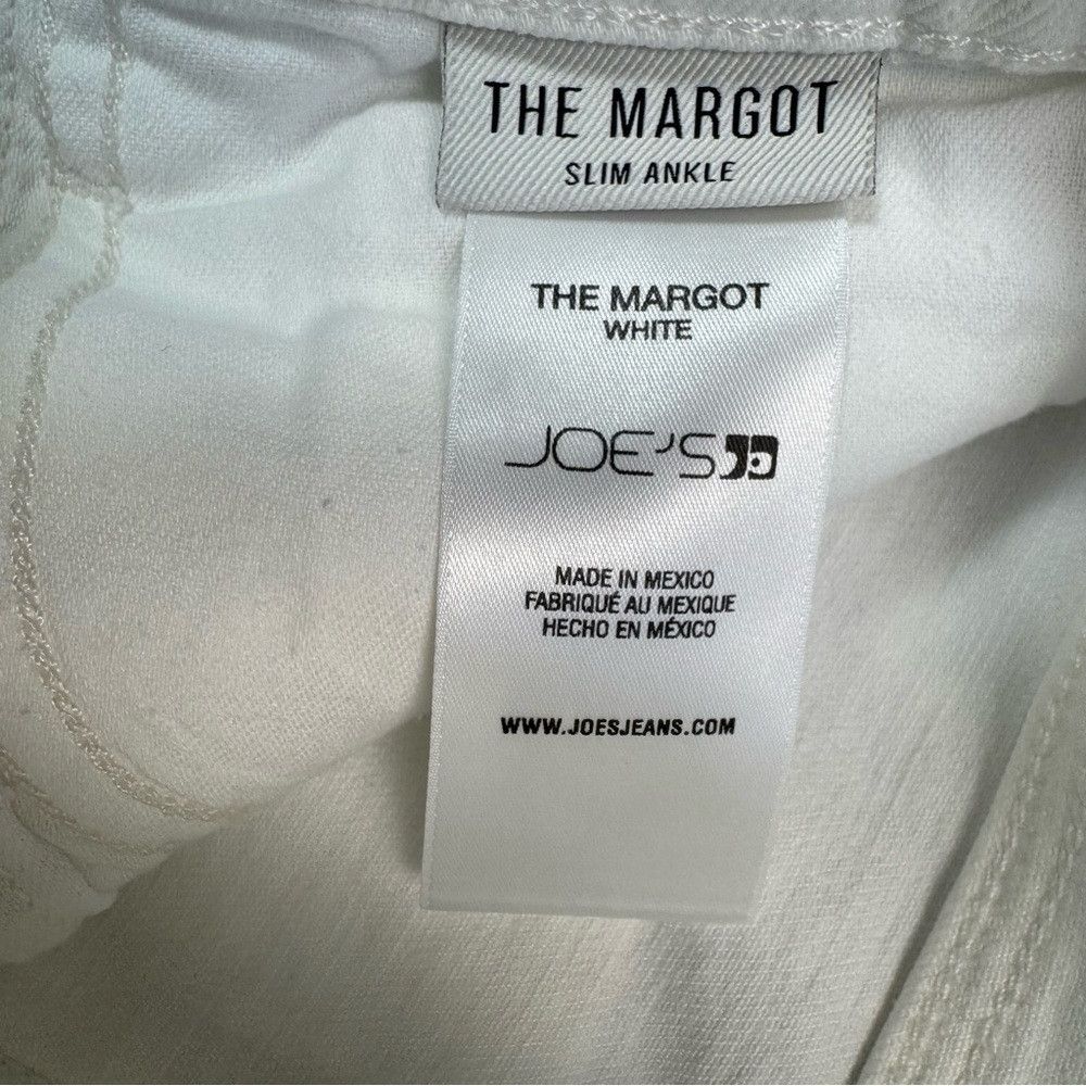 Joe's NWT New $198 Joe's The Margot Slim Ankle White Jeans Size 2 Size 23" - 7 Thumbnail