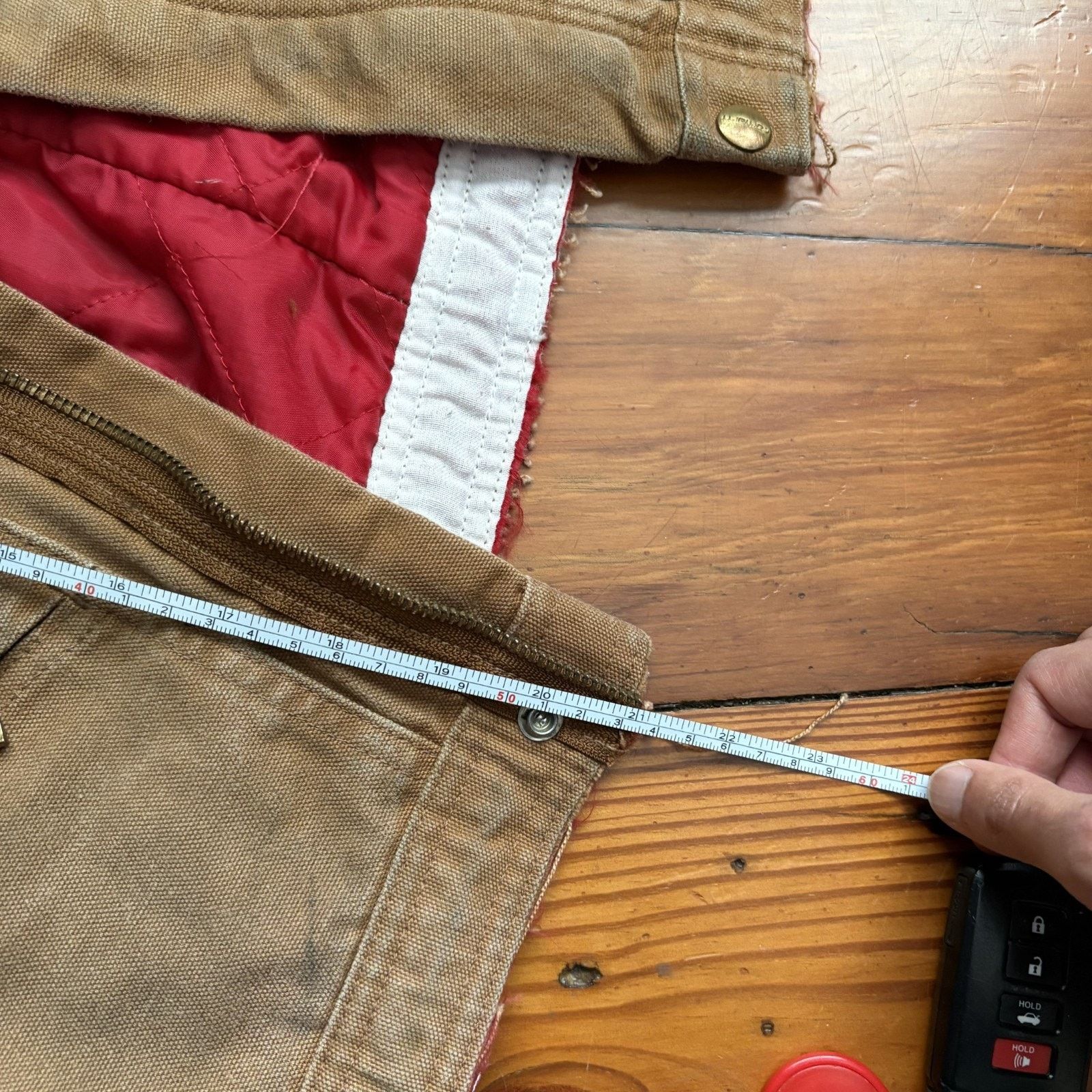 Carhartt × Vintage Vintage Carhartt Cropped Boxy Work Detroit Jacket Size L Size US L / EU 52-54 / 3 - 5 Thumbnail