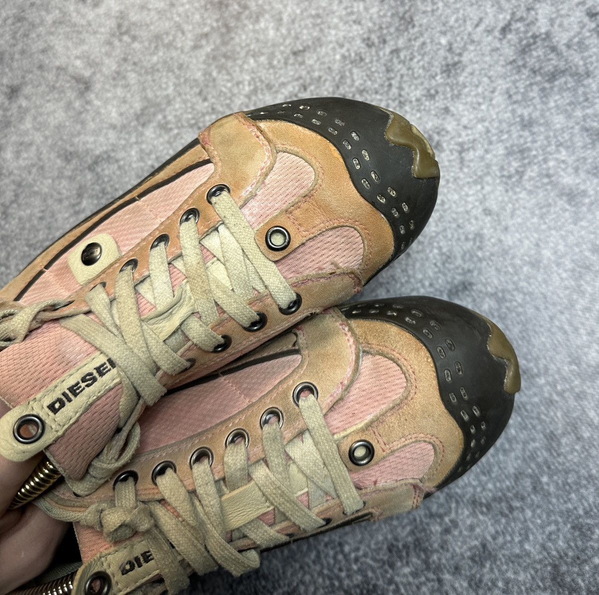 Diesel Y2K Vintage Diesel Leather Sneakers Avant Garde Style USA Size US 7.5 / IT 37.5 - 7 Thumbnail
