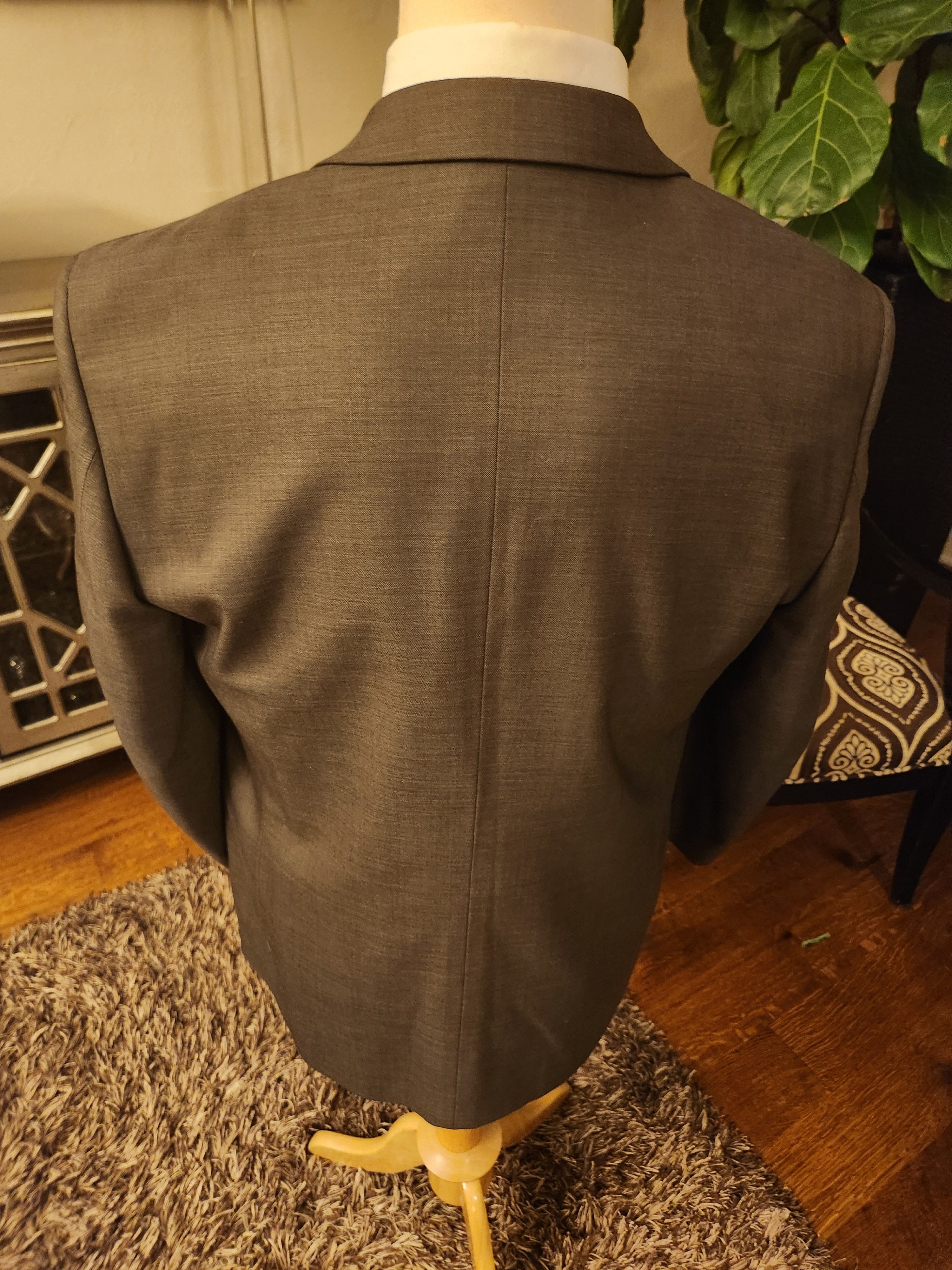 Pronto Uomo NWOT Wool/Silk 2 Button Blazer Size 42R - 2 Thumbnail