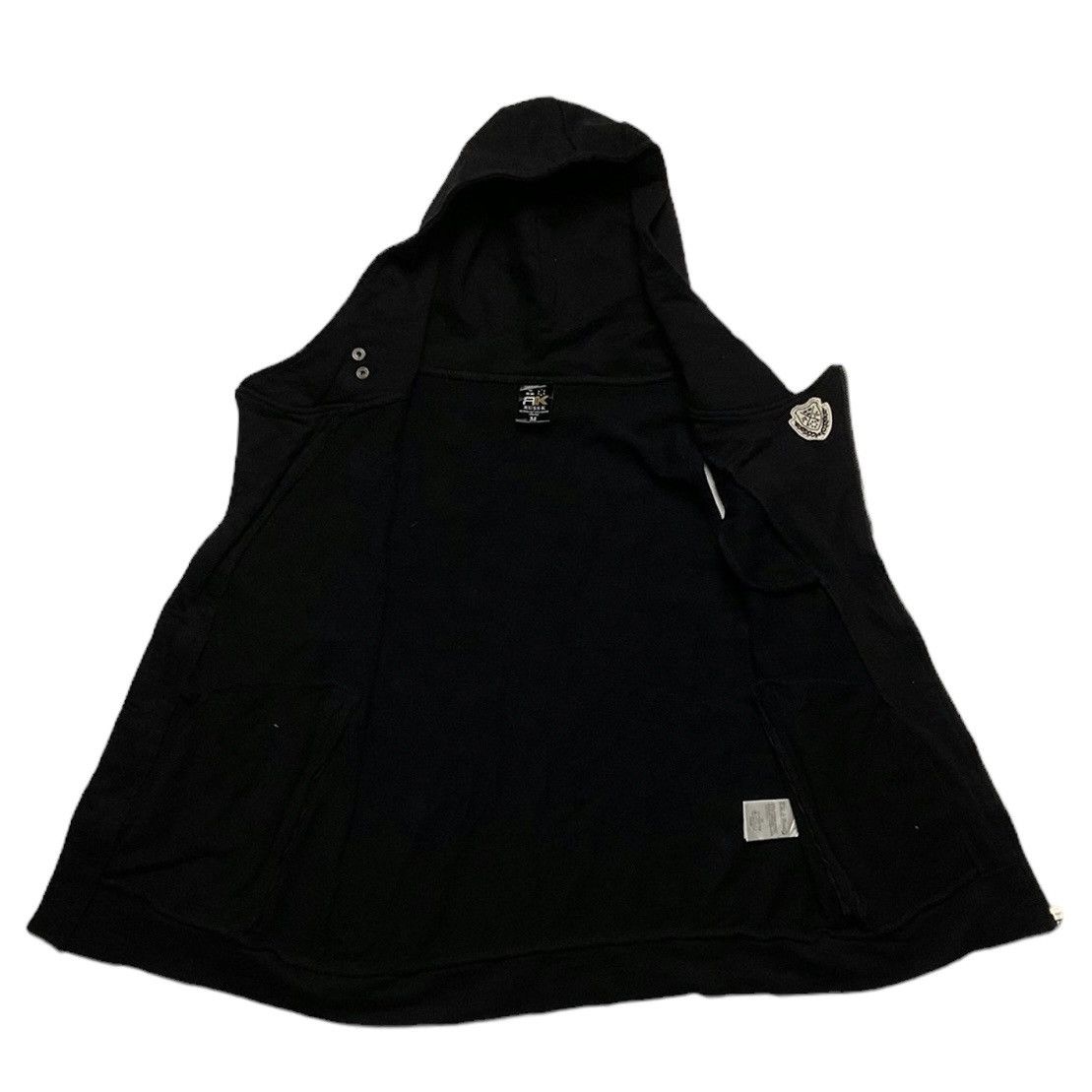 If Six Was Nine × Japanese Brand × Le Grande Bleu (L.G.B.) RUSS-K EMBROIDERED WORDING PUNK GOTHIC HOODIE VEST JACKET Size US M / EU 48-50 / 2 - 8 Thumbnail
