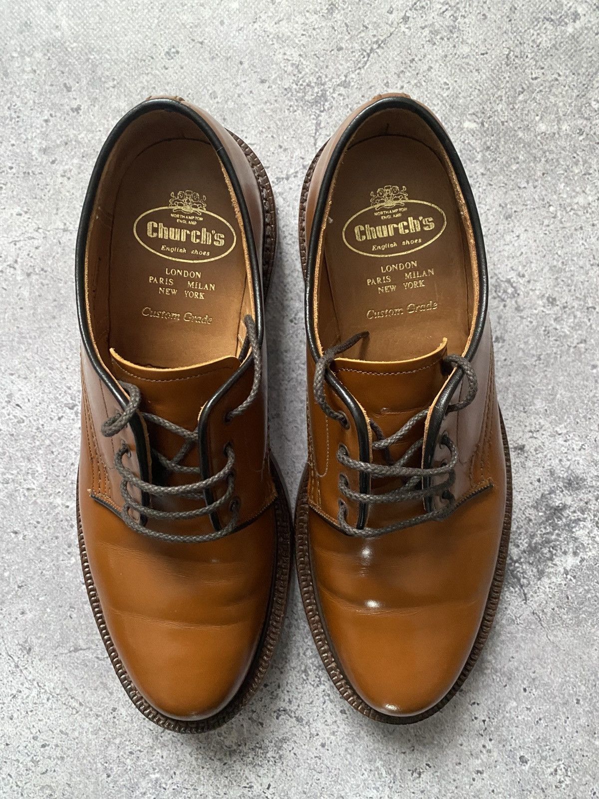 Church's Church's Custom Grade Derby Shoes Leather Anglesey England Size US 8 / EU 41 - 4 Thumbnail