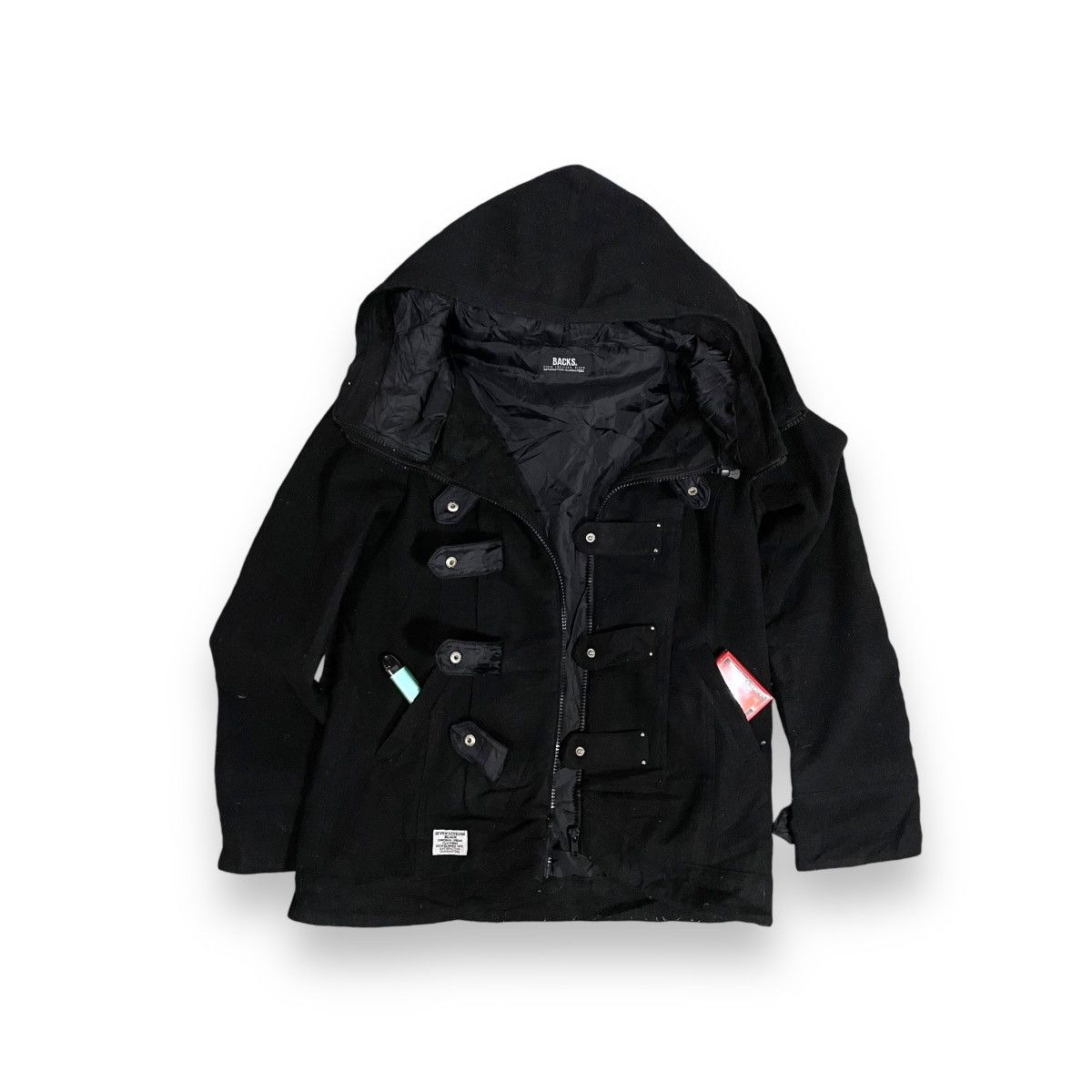 If Six Was Nine 🇯🇵 BACKS WOOL PUNK GOTHIC BUTTON UP FULL ZIP JACKET Size US M / EU 48-50 / 2 - 5 Thumbnail