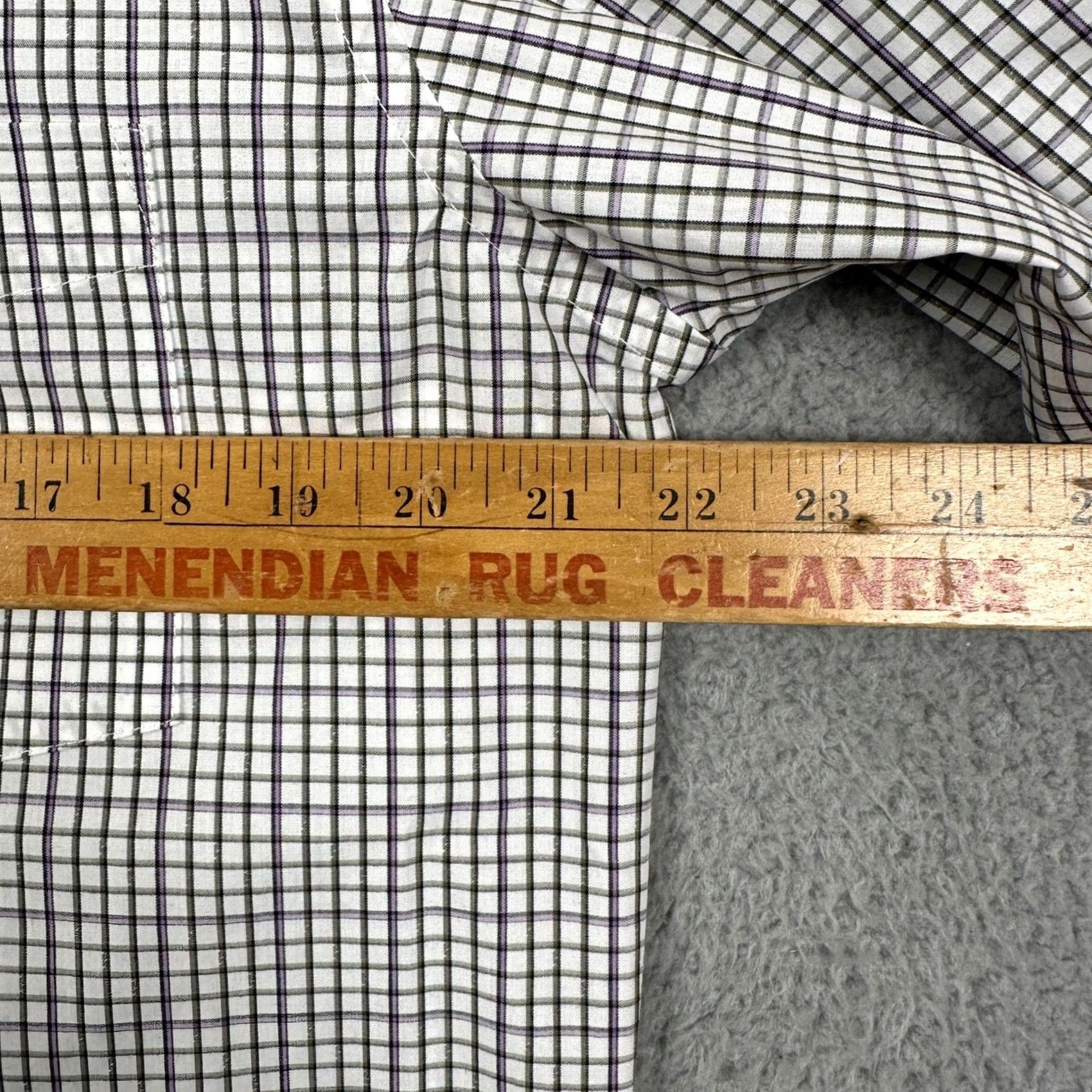 Van Heusen Van Heusen Shirt Button Up Mens Medium White Green Plaid Slim Fit Casual NEW Size US M / EU 48-50 / 2 - 5 Thumbnail