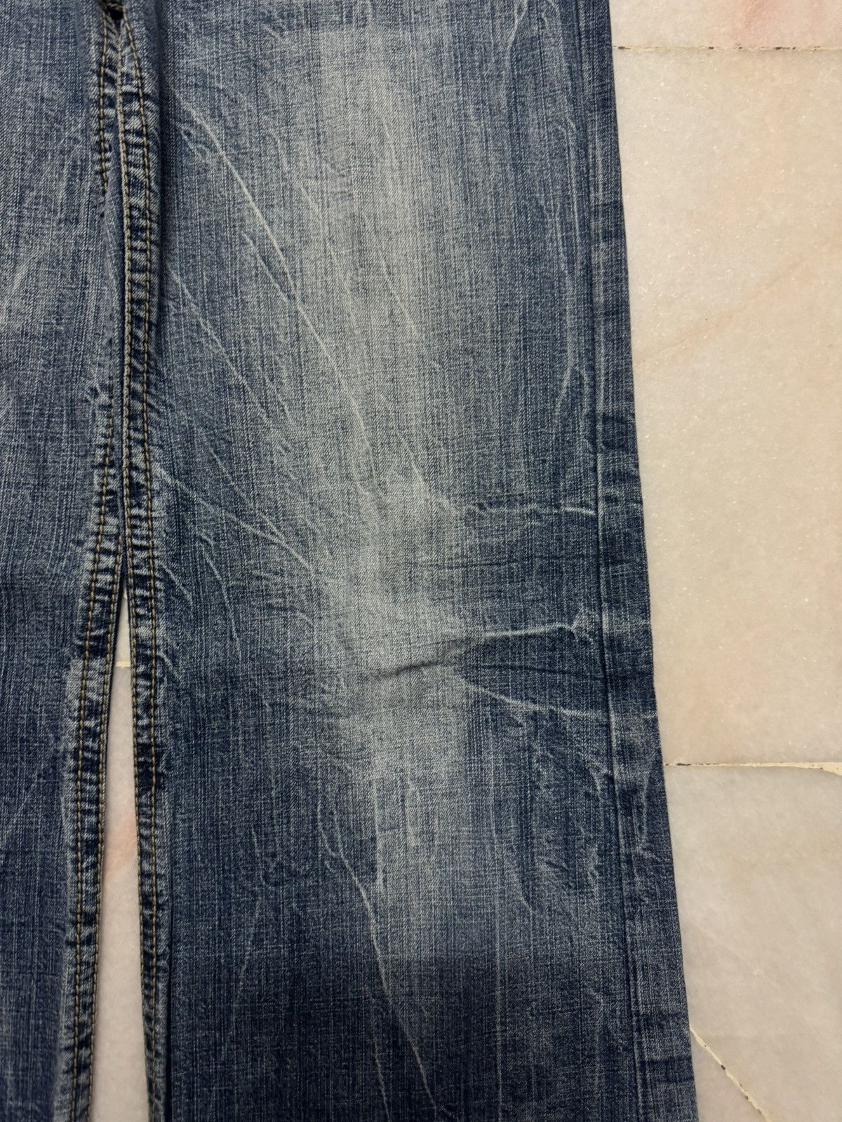 Tornado Mart 💥BAGGY FLARE INSANE💥90's JAPANESE WHISKER BELL BOTTOM JEANS Size US 29 - 7 Thumbnail