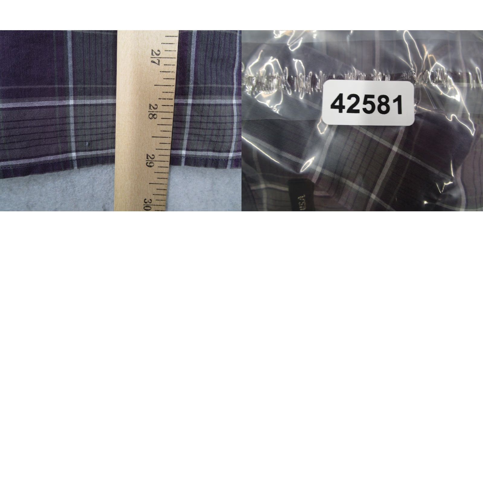 John Varvatos VINTAGE John Varvatos Star USA Shirt Mens Large Purple Check Button Up Designer Peace Size US L / EU 52-54 / 3 - 8 Thumbnail