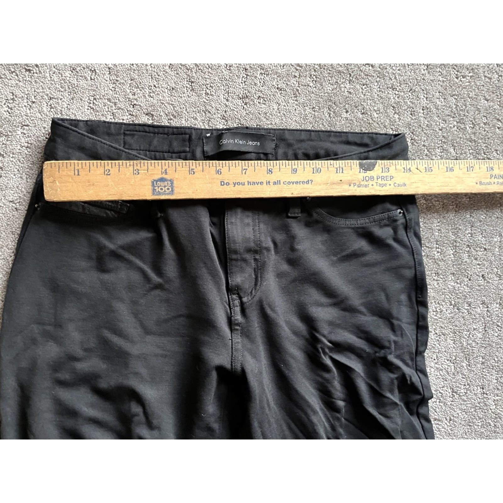 Calvin Klein Calvin Klein Jeans Women Black Skinny 28 Mid Rise 28x26 Size 28" / US 6 / IT 42 - 7 Thumbnail