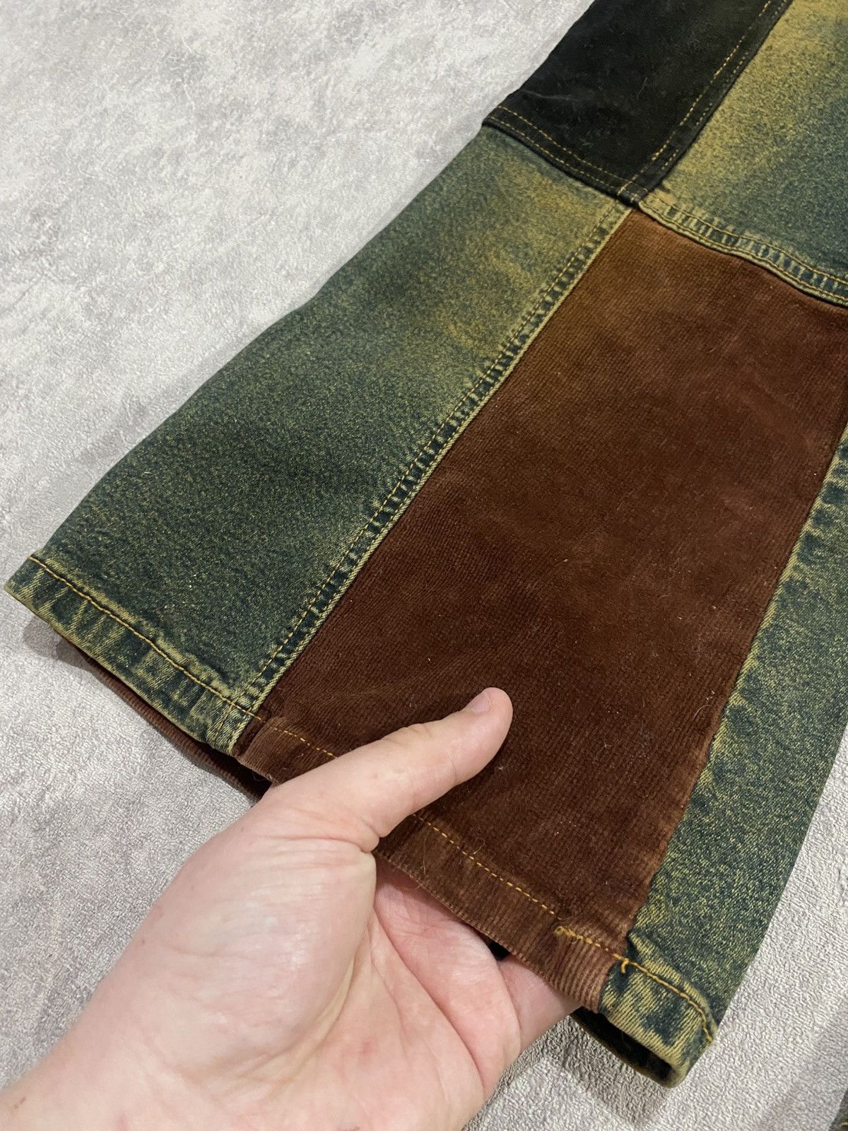 Le Grande Bleu (L.G.B.) Archive Patchwork Flared Denim If Six Was Nine LGB Style Size 31" - 9 Thumbnail