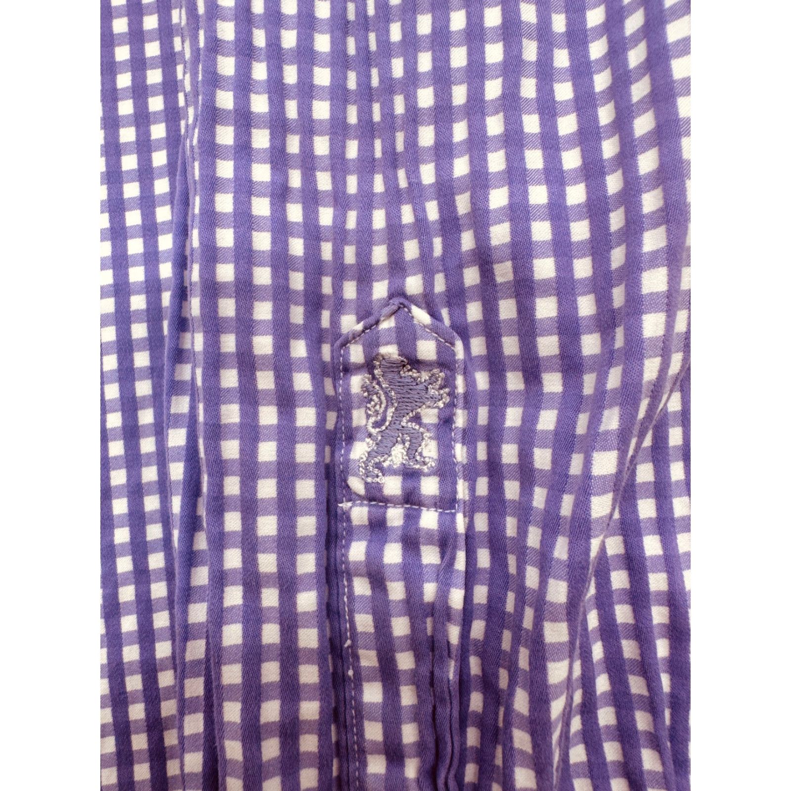 BUGATCHI BUGATCHI Long Sleeve Button Up Mens Large Check Shirt Cotton 2576 Size US L / EU 52-54 / 3 - 5 Thumbnail