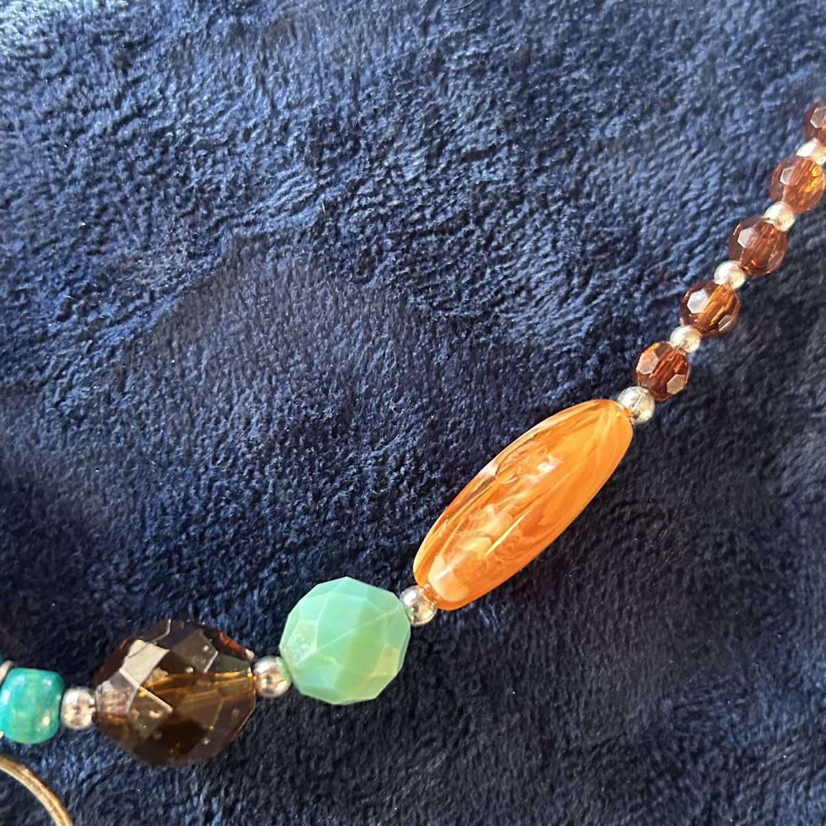 Handmade Handcrafted repurpose southwest style beaded necklace Size ONE SIZE - 6 Thumbnail