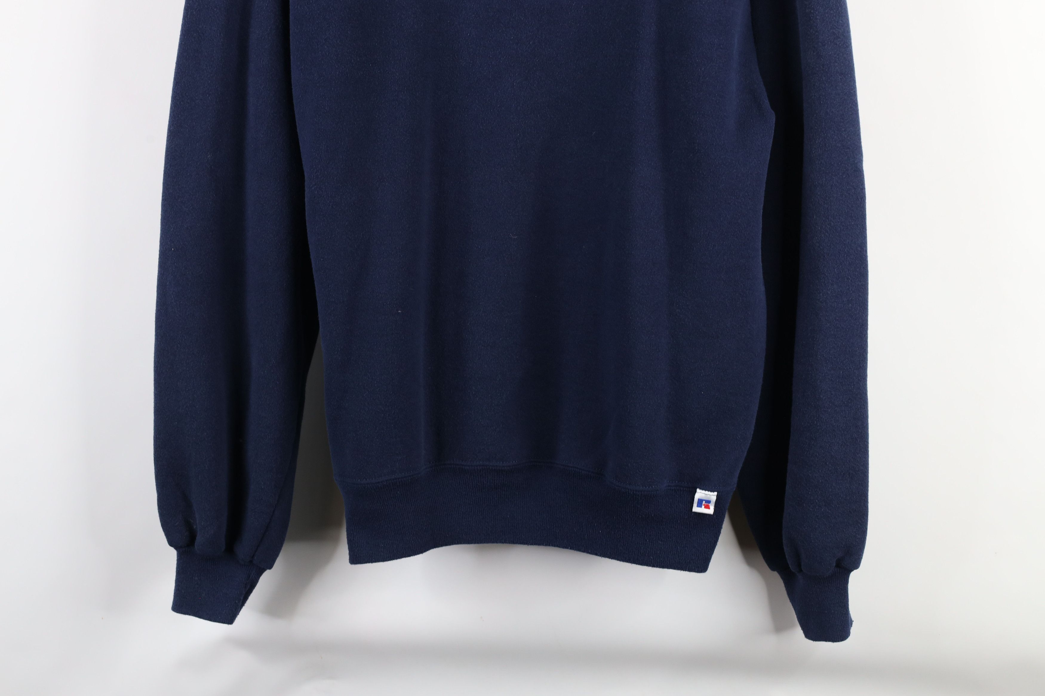 Russell Athletic × Vintage Vintage 90s Russell Athletic Crewneck Sweatshirt Blue USA Size US L / EU 52-54 / 3 - 3 Thumbnail