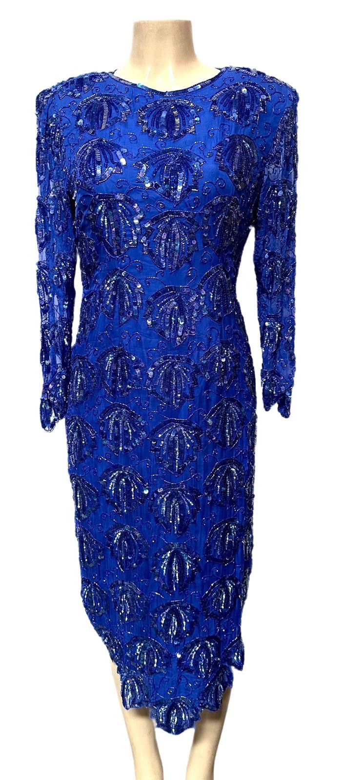 Other Sequin Dress Royal Blue size 10 Size L / US 10 / IT 46 - 1 Preview