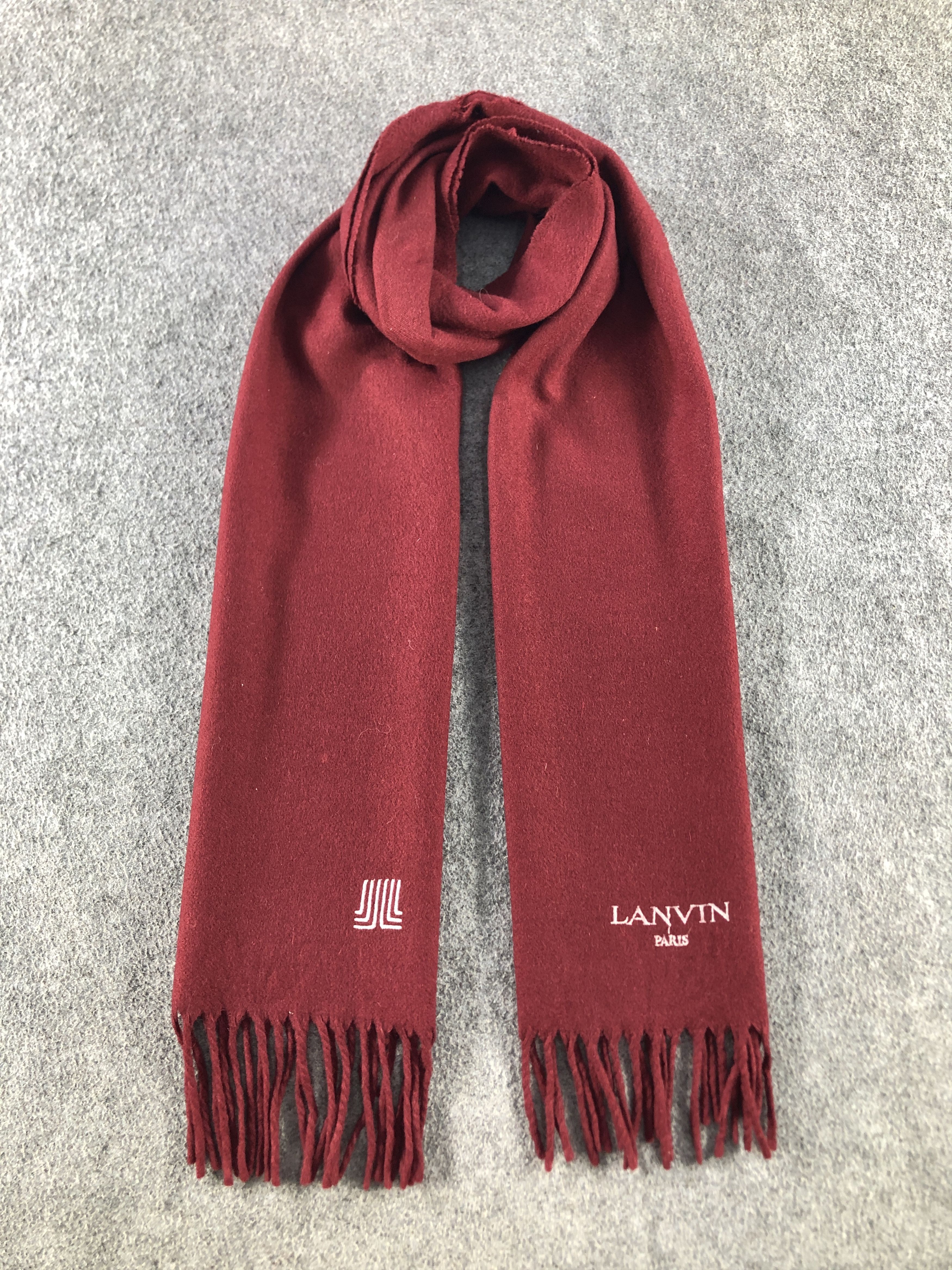 Lanvin Lanvin Cashmere Scarf / Muffler / Neckwear P844 Size ONE SIZE - 1 Thumbnail