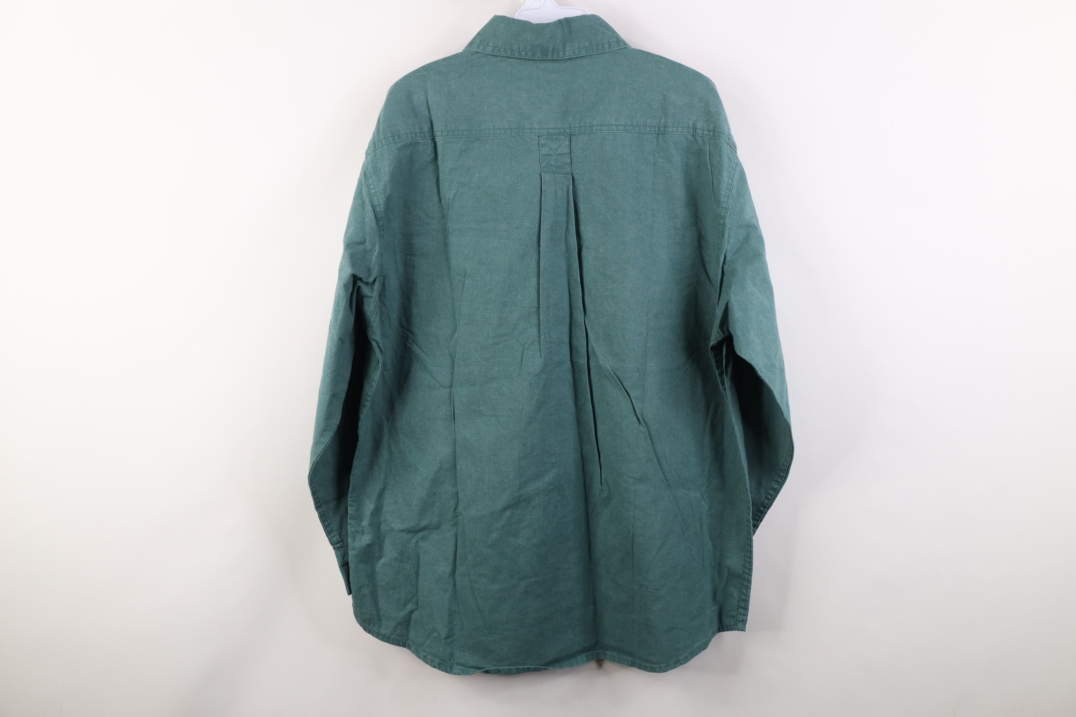 Vintage Vintage 90s Streetwear Canvas Collared Button Shirt Cotton Size US S / EU 44-46 / 1 - 11 Thumbnail