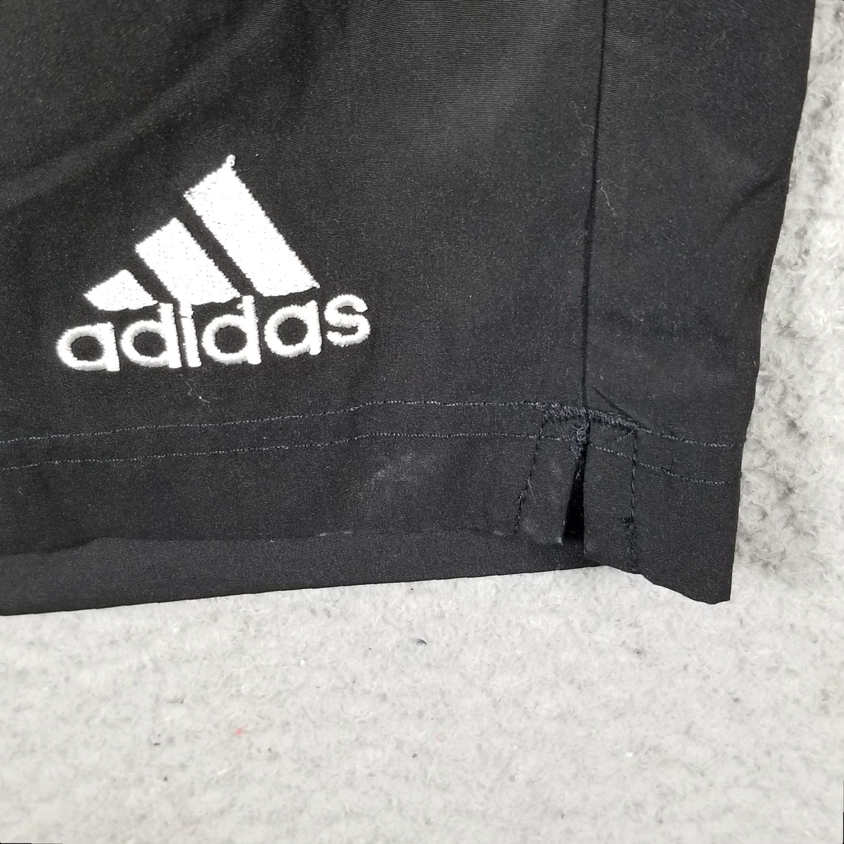 Adidas Adidas Shorts Womens XL Black Tobago Training Logo Athletic Polyester Drawstring Size 40" / US 18 - 2 Thumbnail
