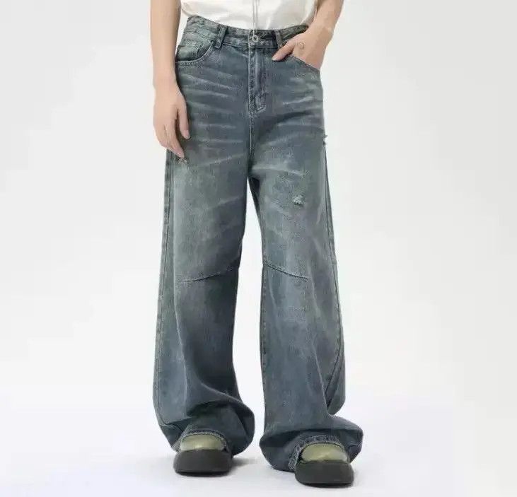 Japanese Brand Simple Style Denim Pant Size US 32 / EU 48 - 2 Thumbnail