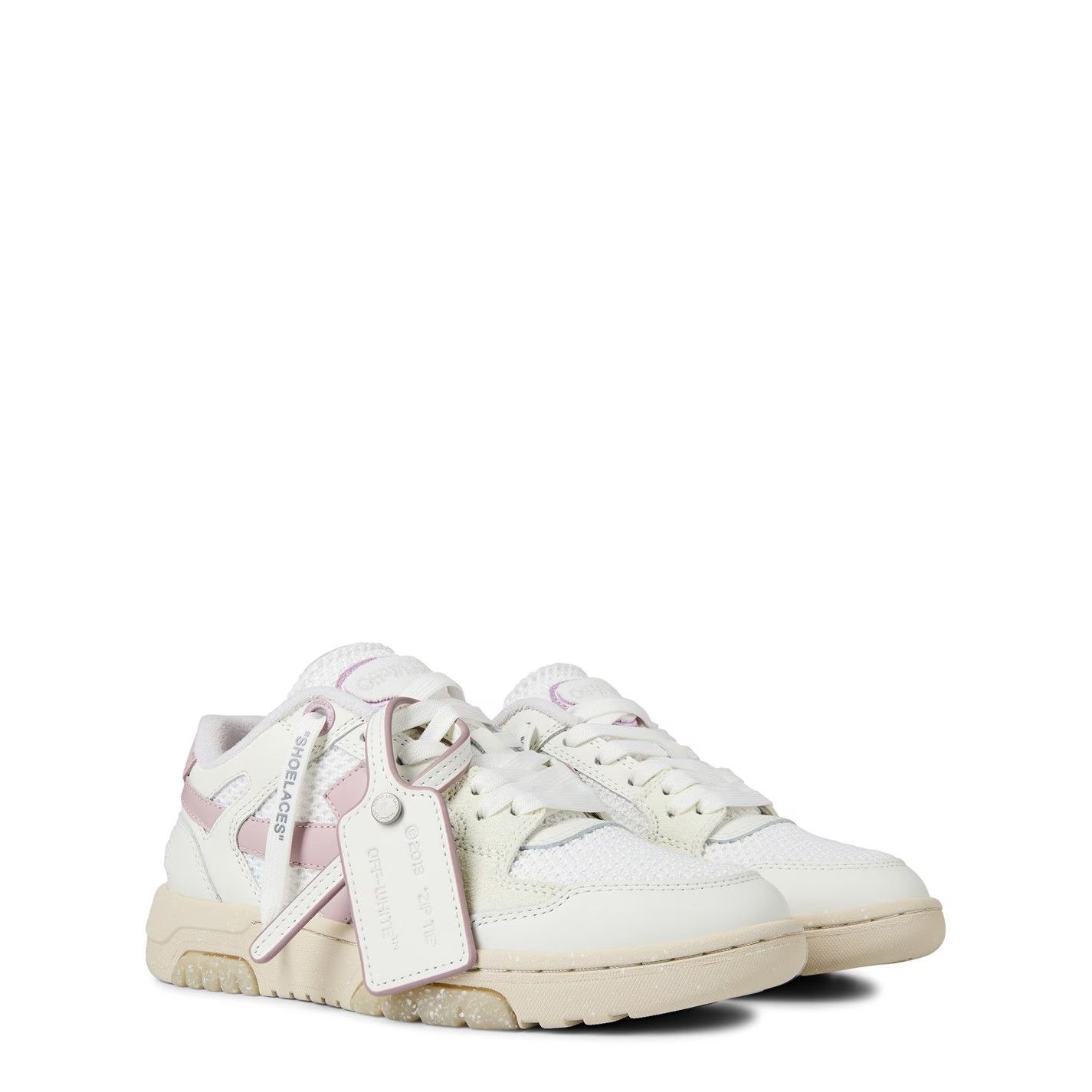 Off-White o1g2r1mq1224 Office Trainer in White & Lilac Size US 6 / IT 36 - 3 Thumbnail